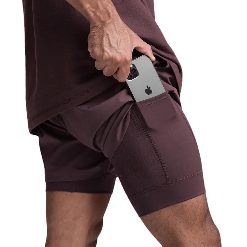 ESSENTIAL QUICK DRY POCKET 2 IN 1 7'' INSEAM ACTIVE SHORTS