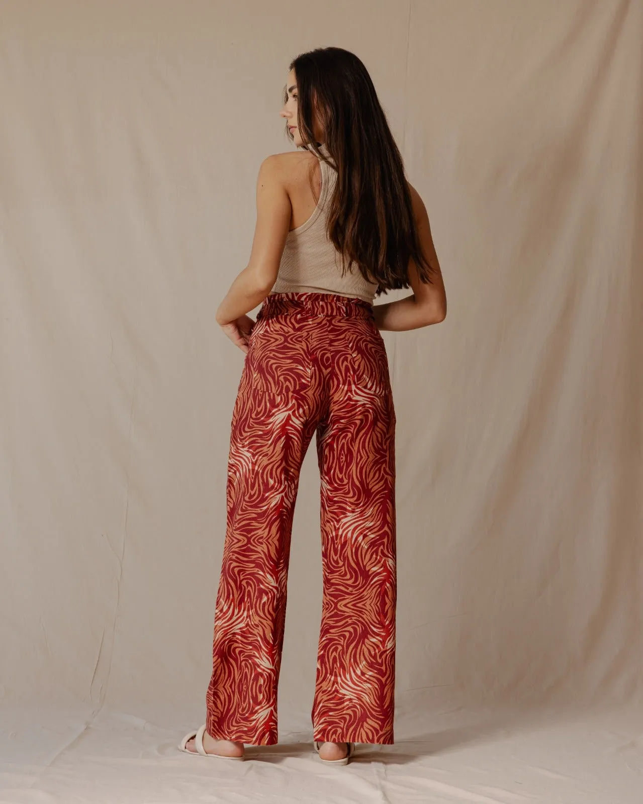 Fiery Sun Linen Pants