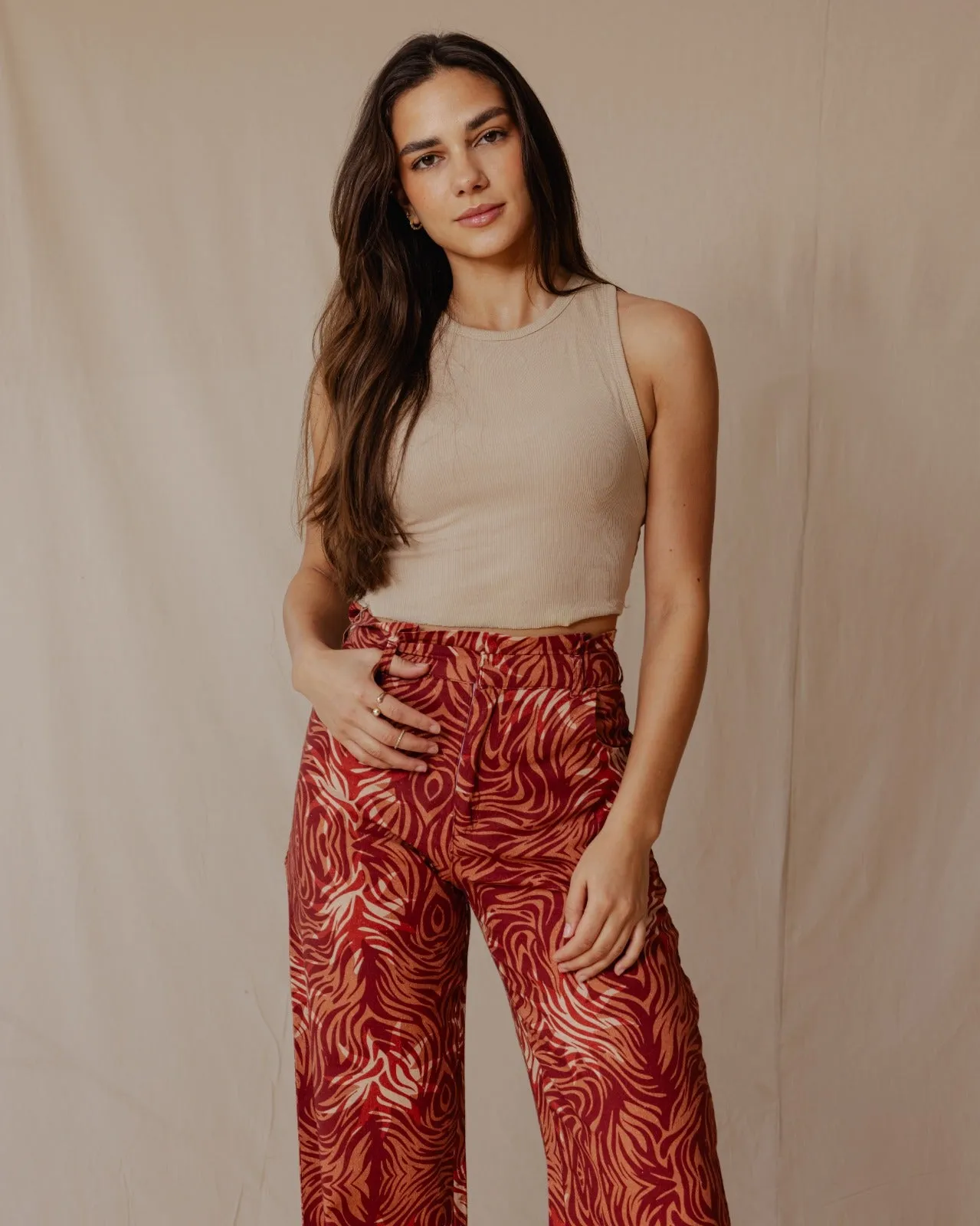 Fiery Sun Linen Pants