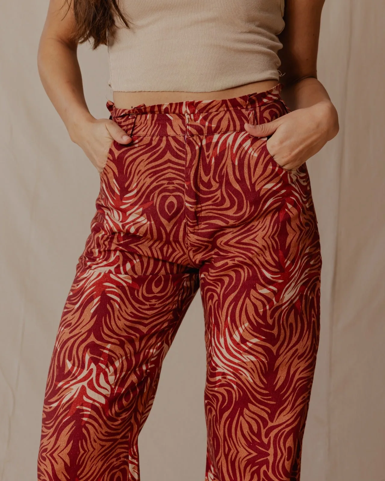 Fiery Sun Linen Pants