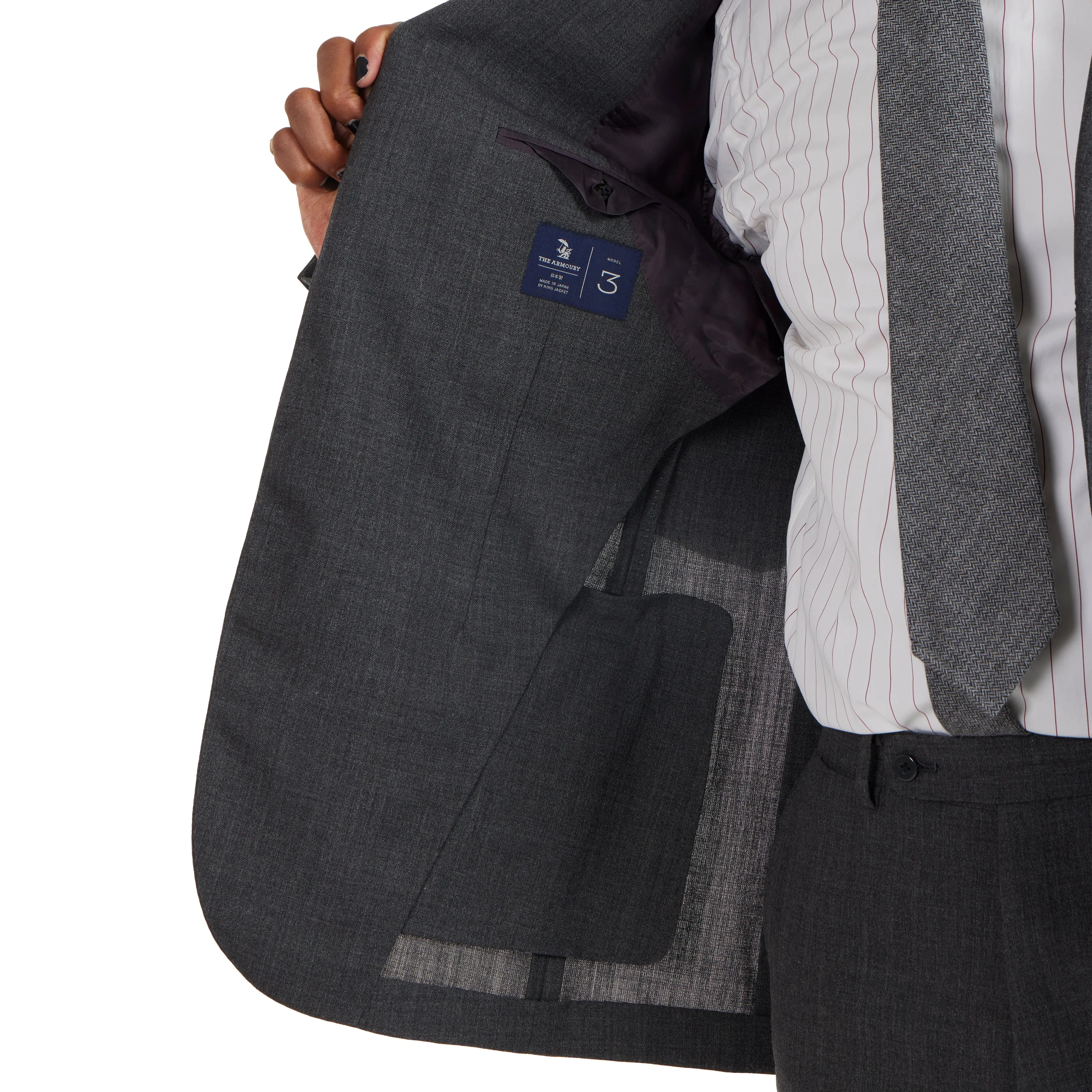 First Class High-twist Wool Model 3A Suit