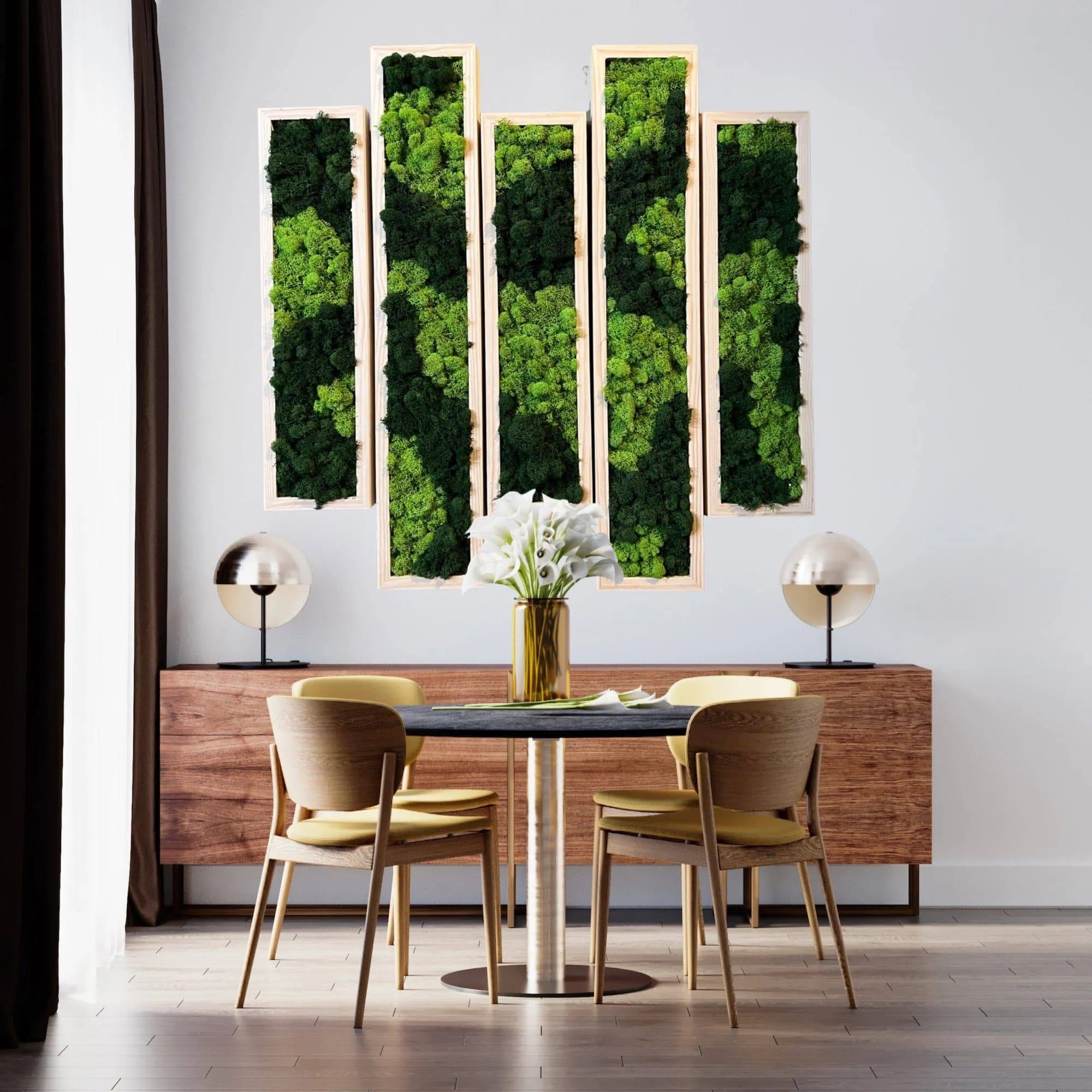 Framed Moss Wall Art Strips