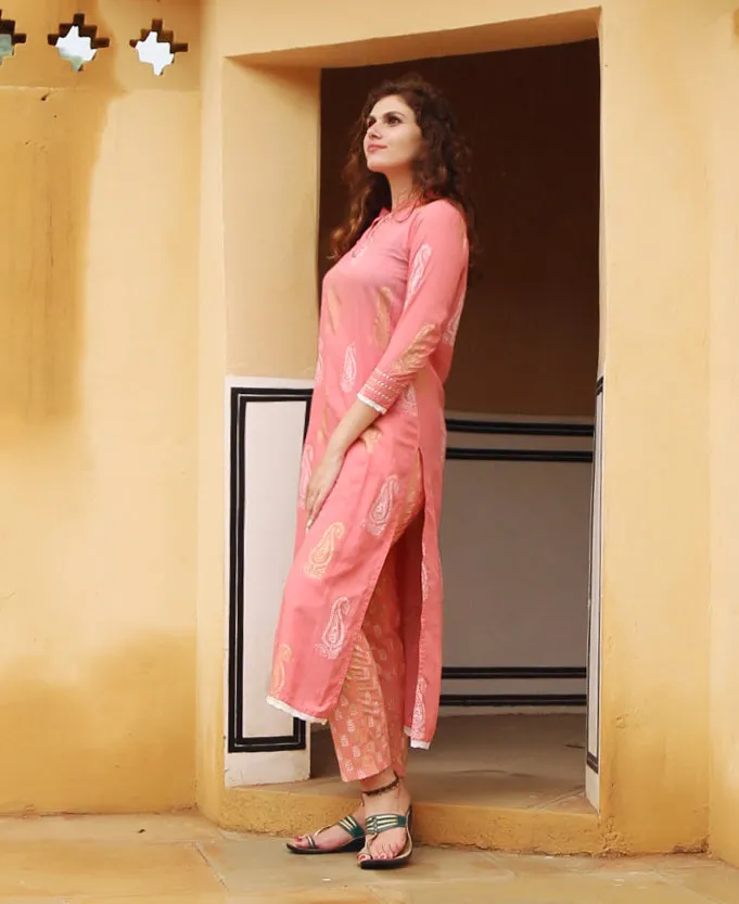 Gayathri Straight Block Printed Kurta