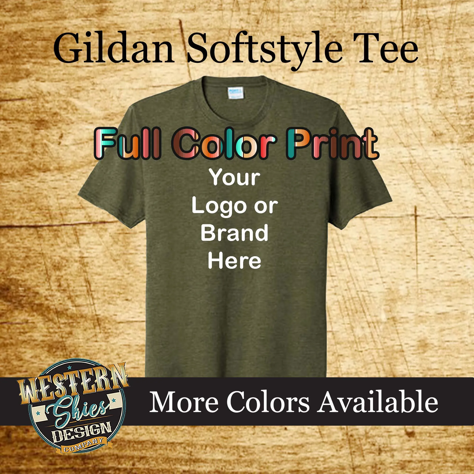 Gildan Softstyle Short Sleeve Tee Shirt Custom Logo