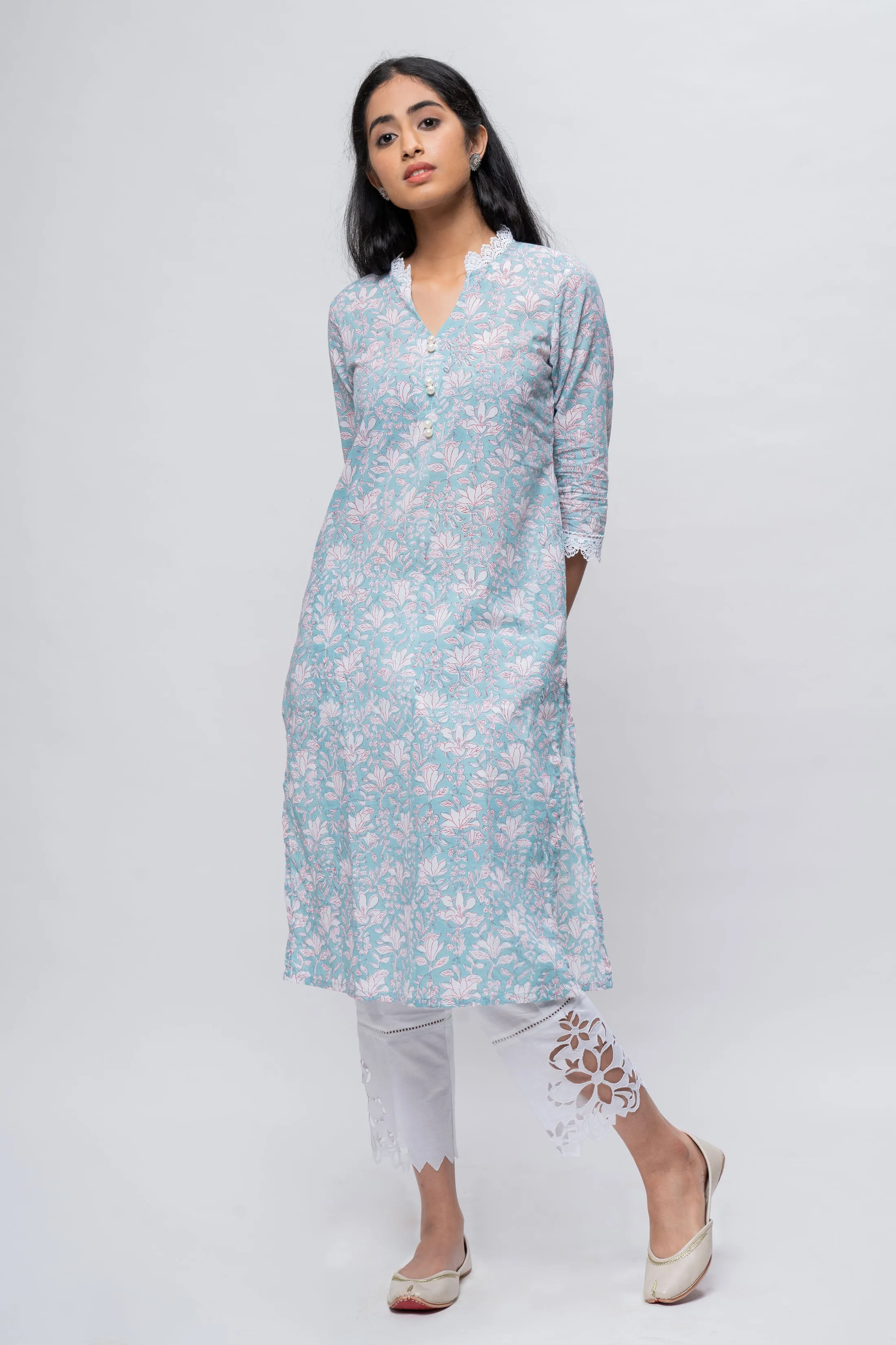 Hydrangea Kurta