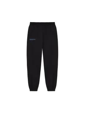 In Conversion Cotton Track Pants—black