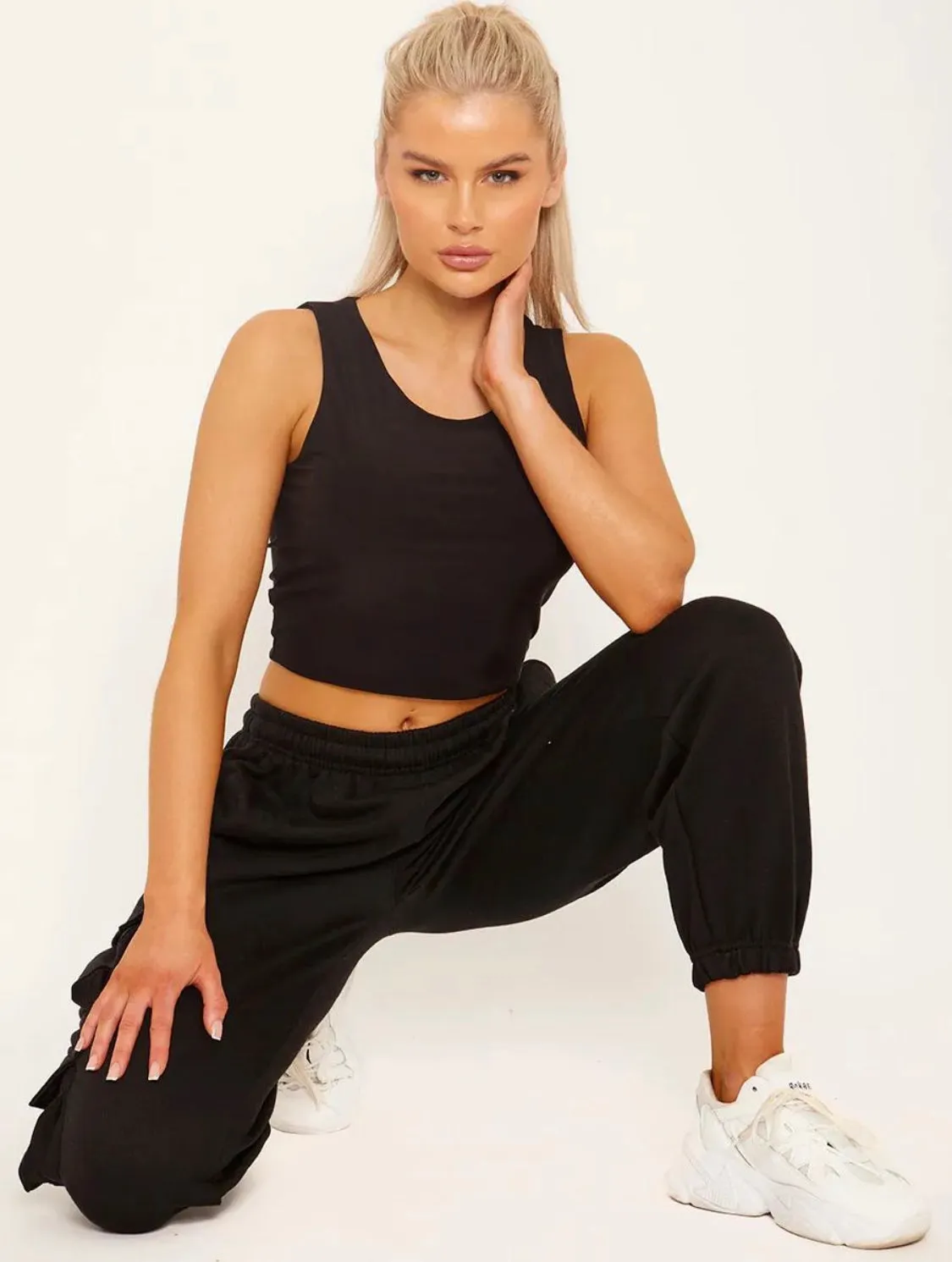 Jasmine - Black Combat Joggers