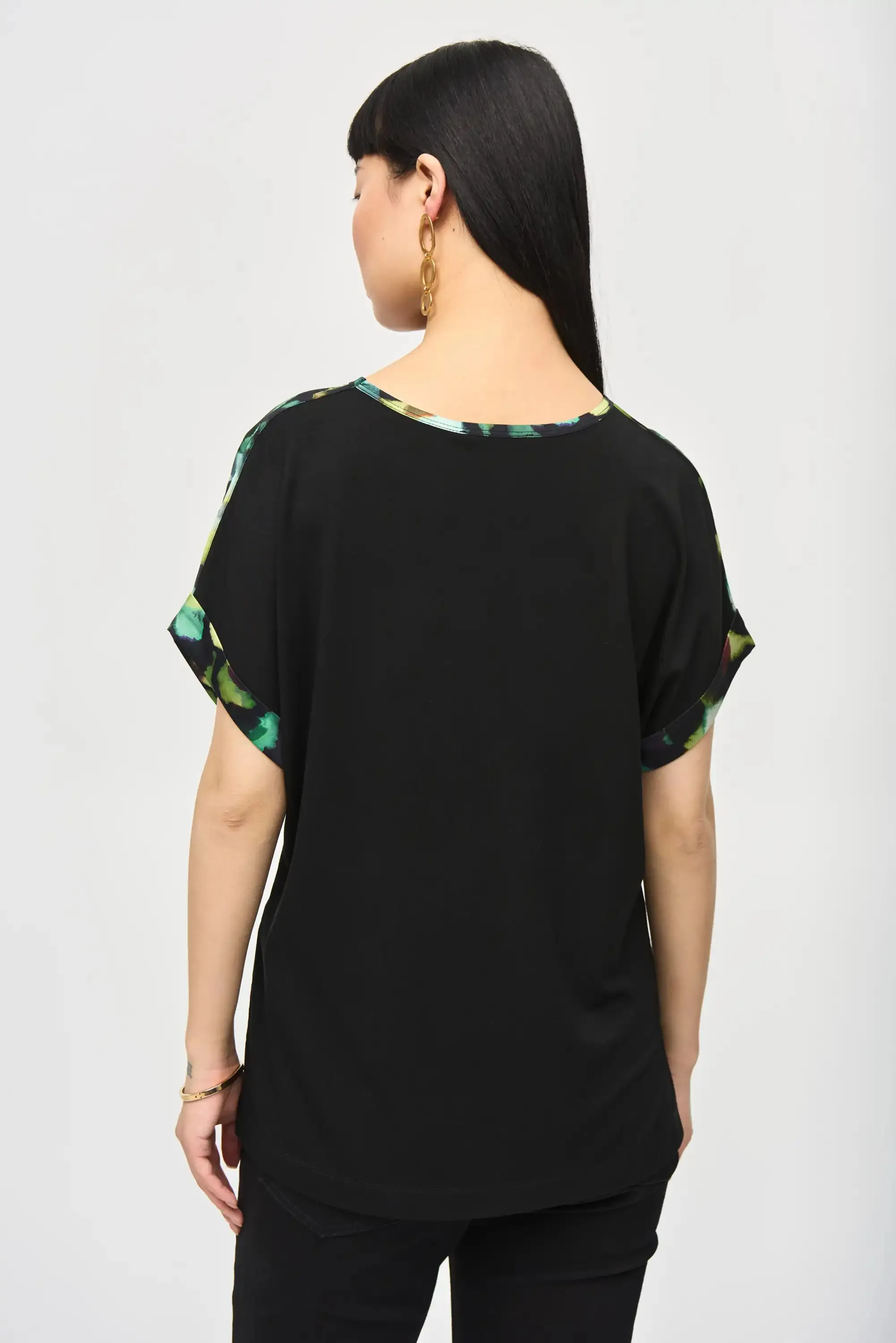 Joseph Ribkoff Black/Multi Coloured Top Style 243938-178