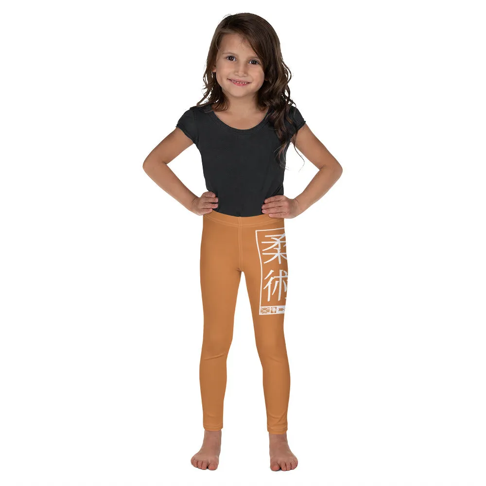 Kids' Girls Yoga Pants Workout Leggings Jiu-Jitsu 007 - Raw Sienna