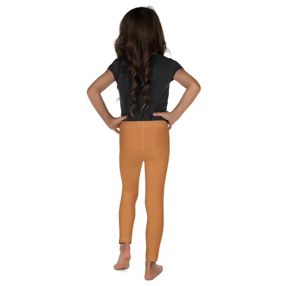 Kids' Girls Yoga Pants Workout Leggings Jiu-Jitsu 007 - Raw Sienna