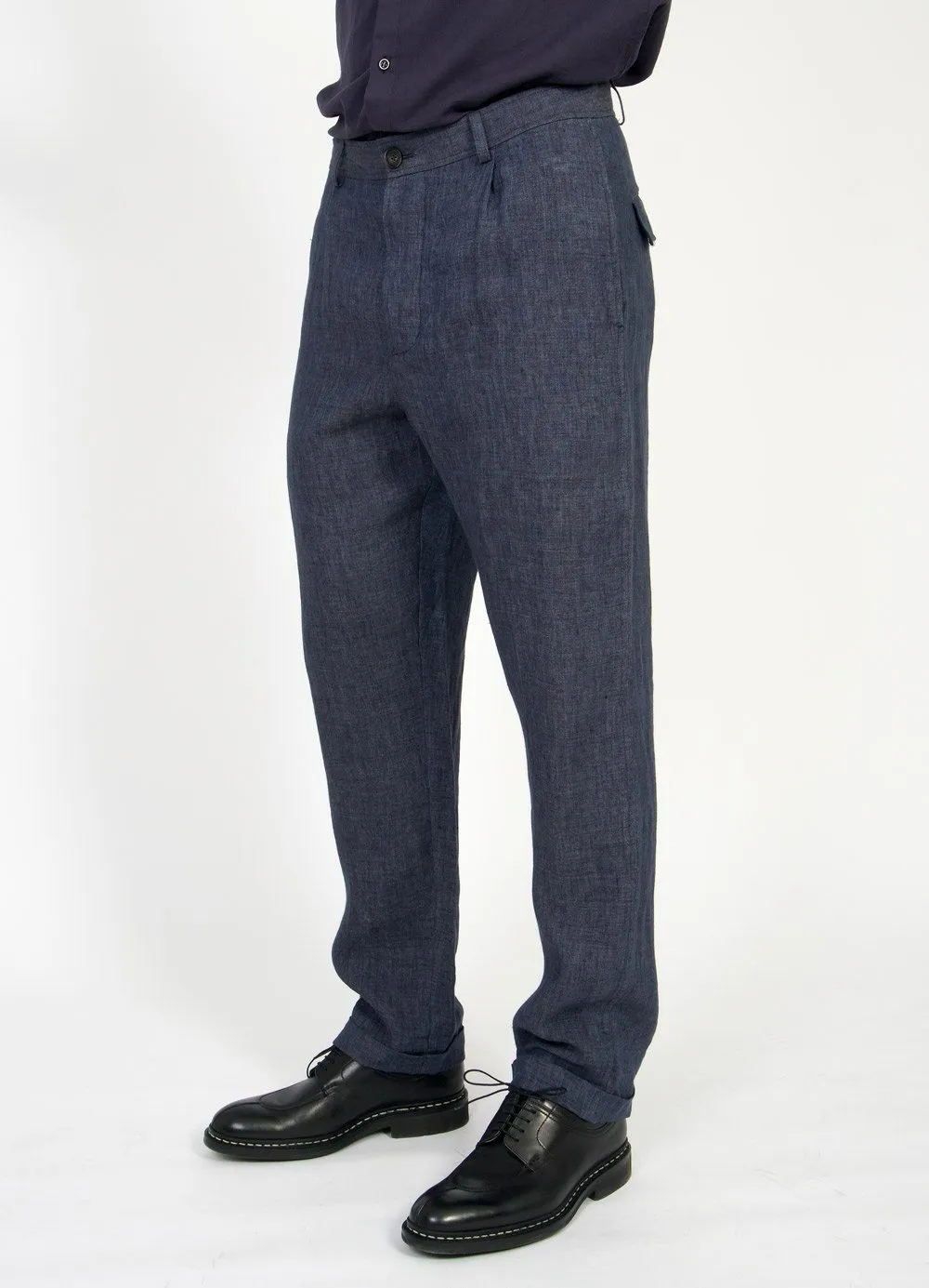 MADS | Loose Fit Trousers | Blue Delave