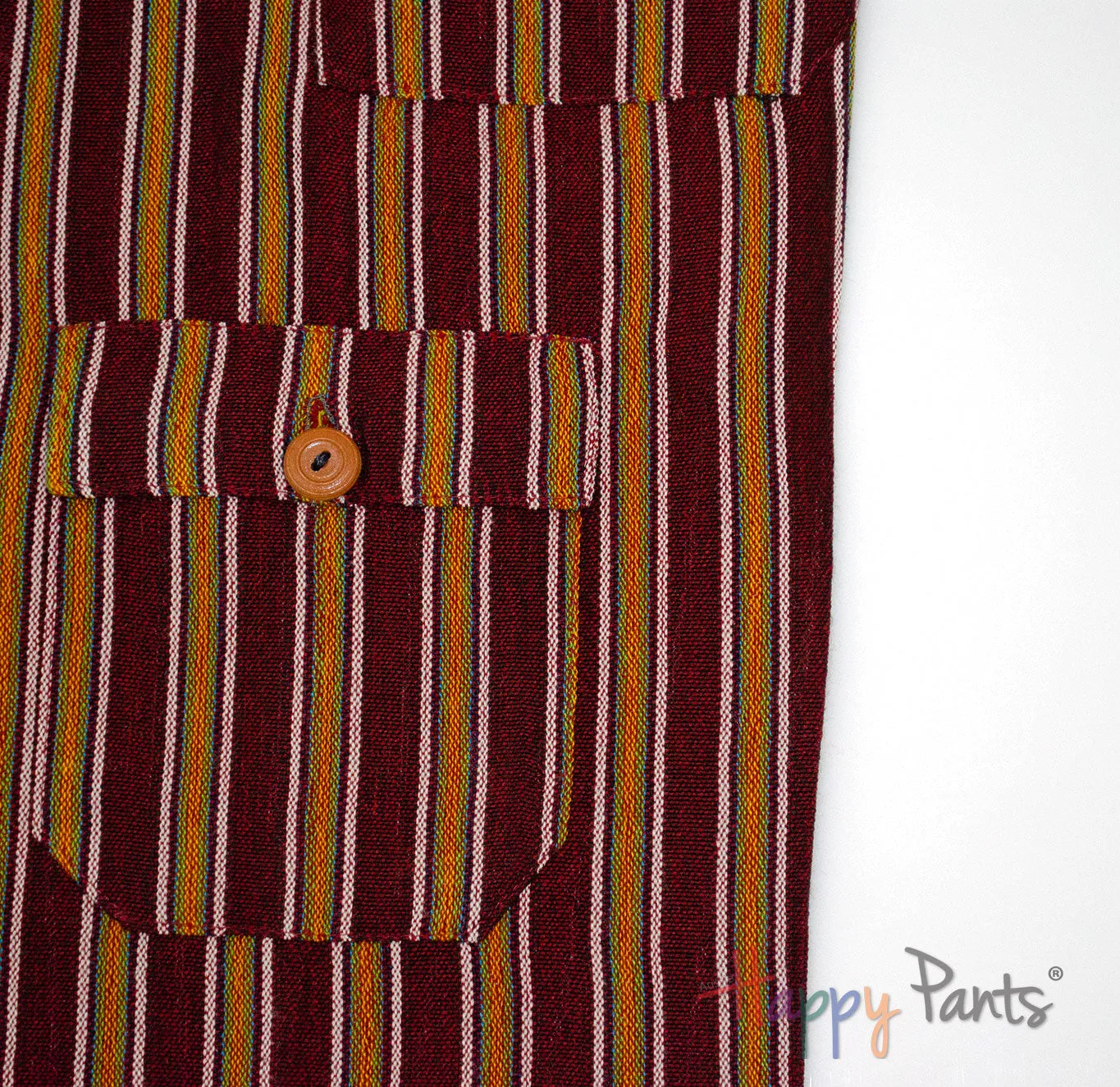 Maroon Stripy Happy-Pants