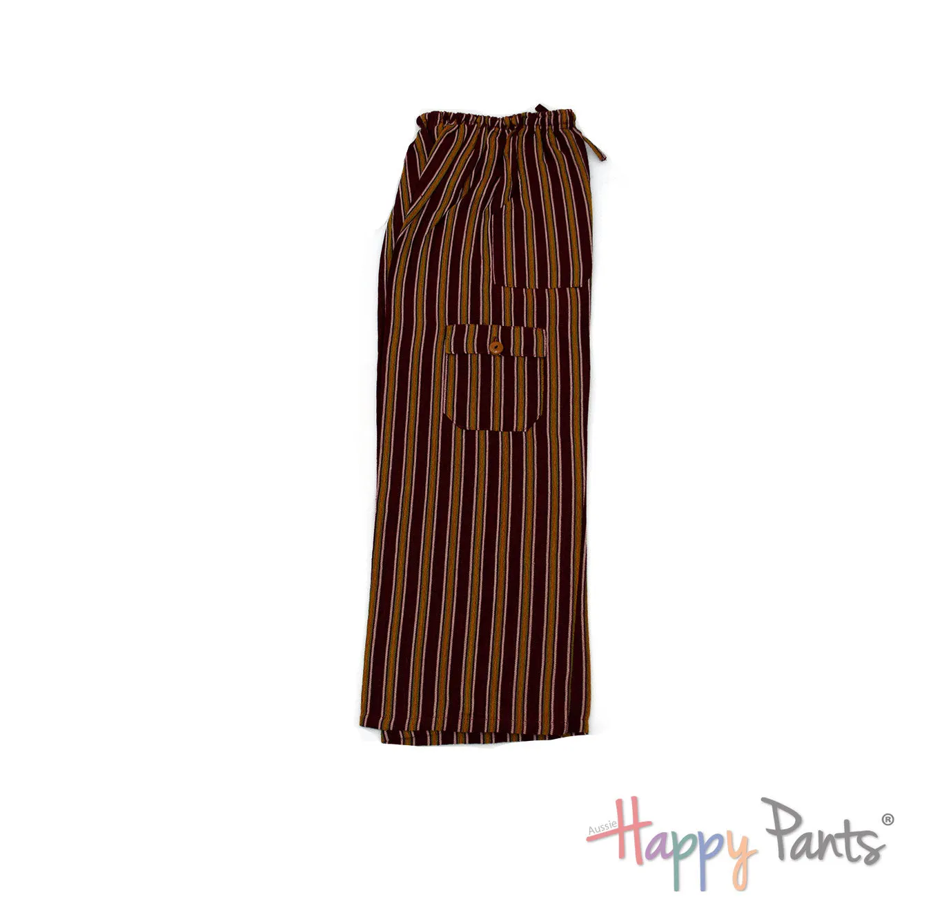 Maroon Stripy Happy-Pants