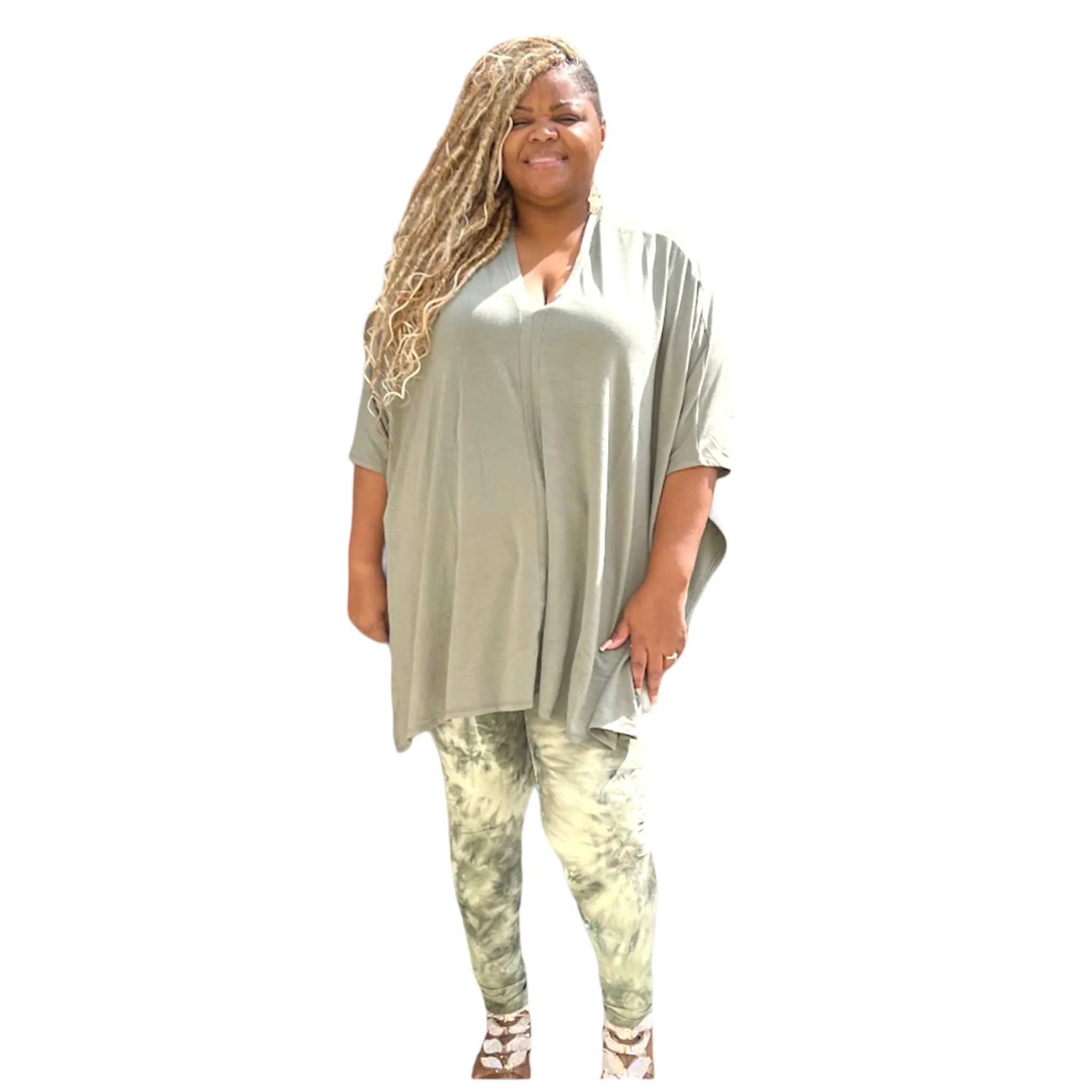 Mina Plus Size Poncho Top