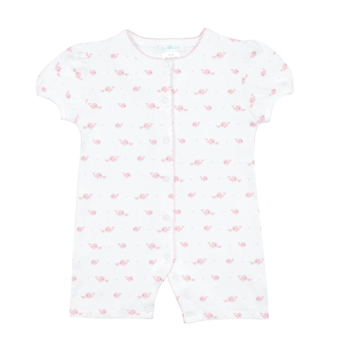 Mom and Baby Whale Printed Romper | Baby Girl