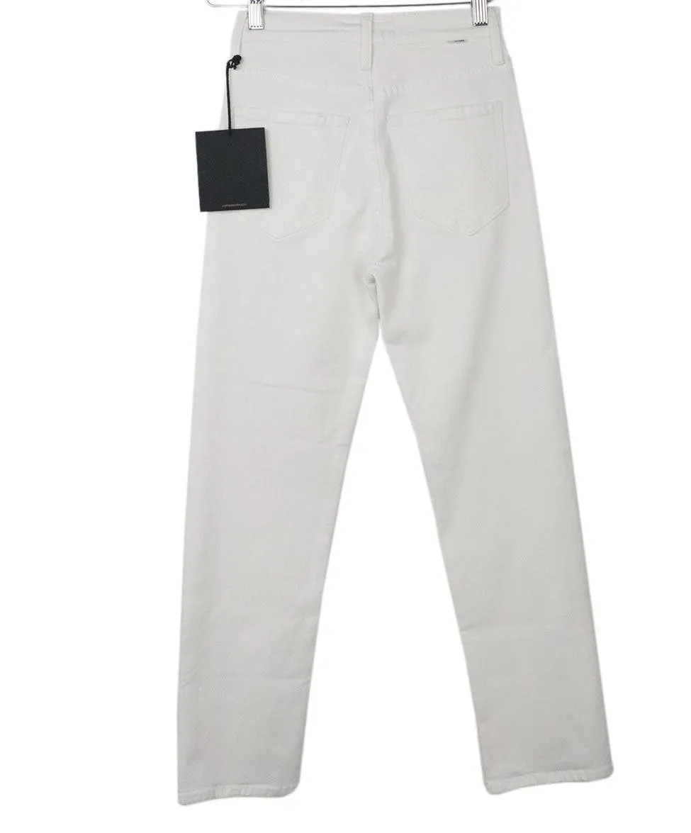 Mother White Denim Pants sz 0