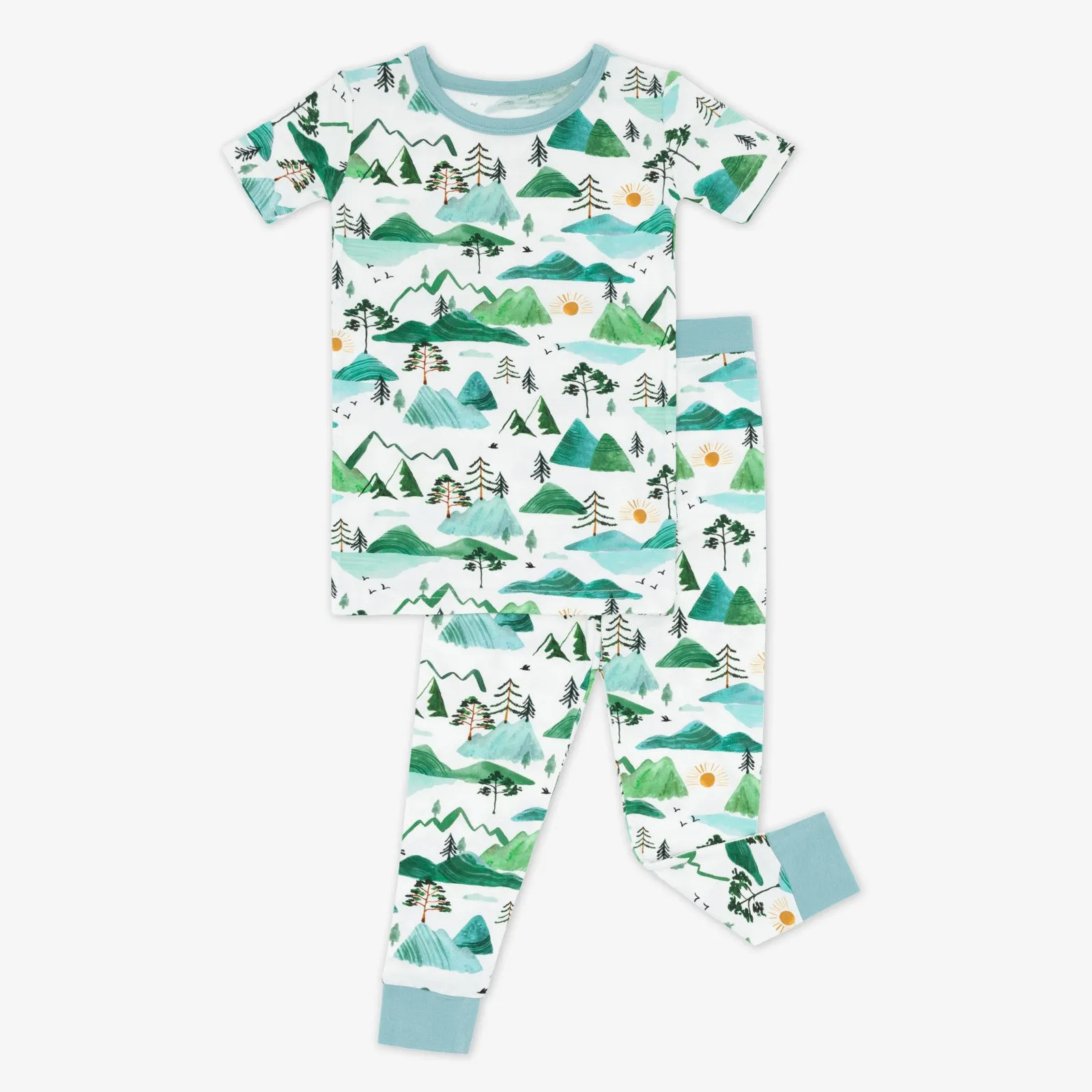 Mountain Mist Two-Piece Short Sleeve Pajama Set