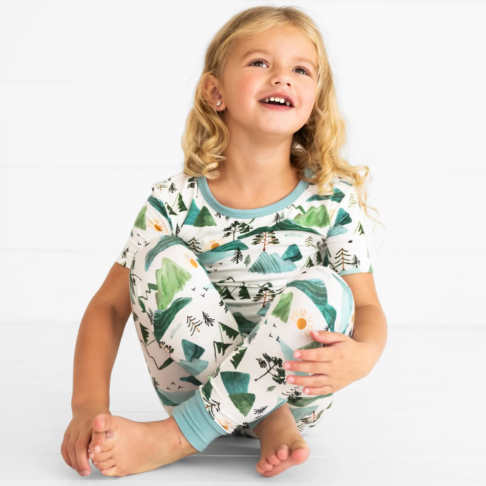 Mountain Mist Two-Piece Short Sleeve Pajama Set