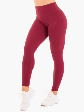 NKD HIGH WAISTED LEGGINGS BERRY RED