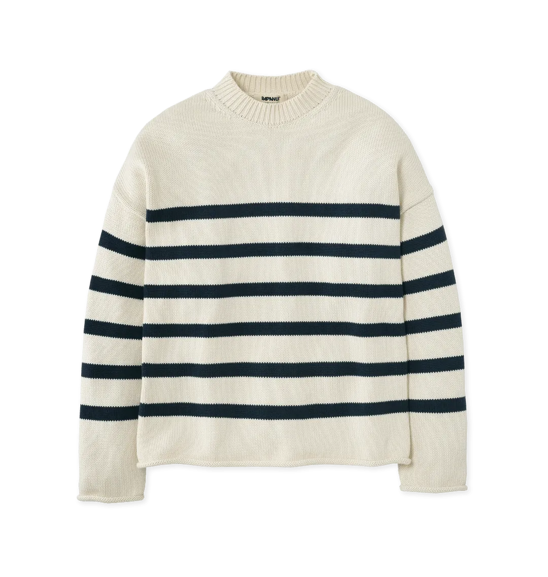 Offshore Oversized Striped Knitted Jumper