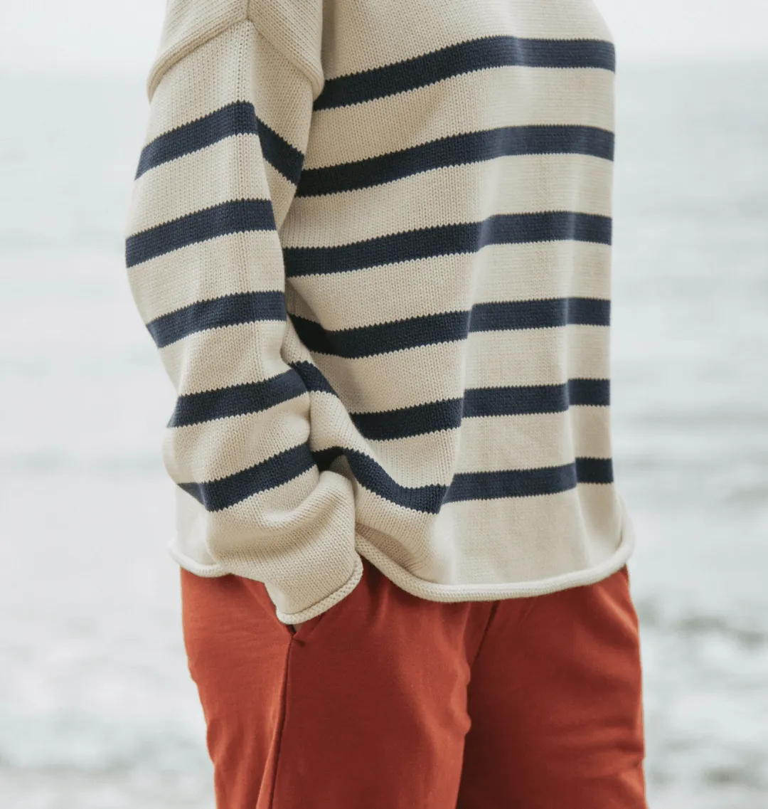 Offshore Oversized Striped Knitted Jumper