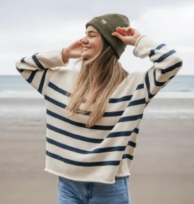 Offshore Oversized Striped Knitted Jumper