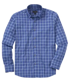 Organic Cotton Plaid Long Sleeve Sport Shirt