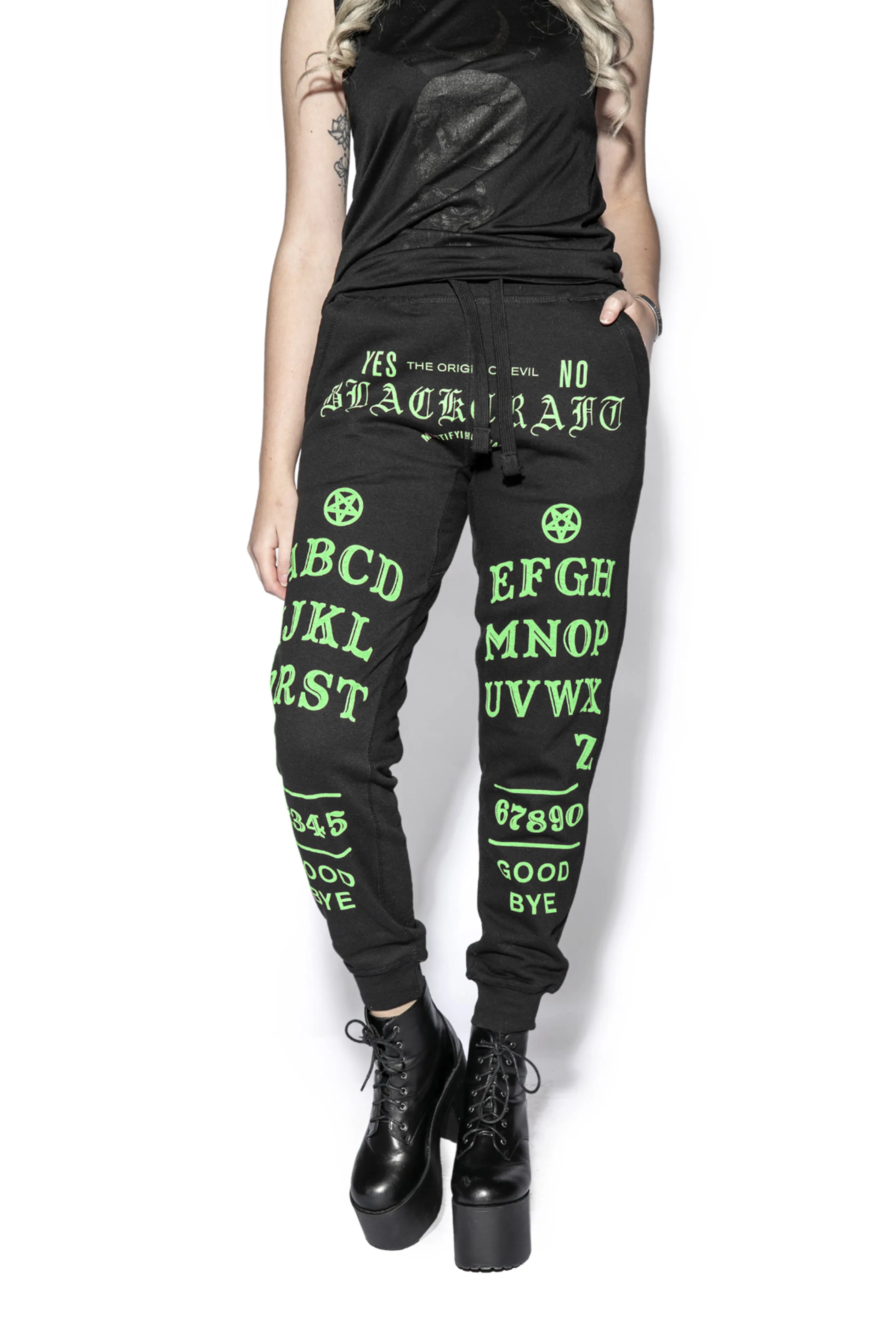 Ouija -  Green Print Joggers