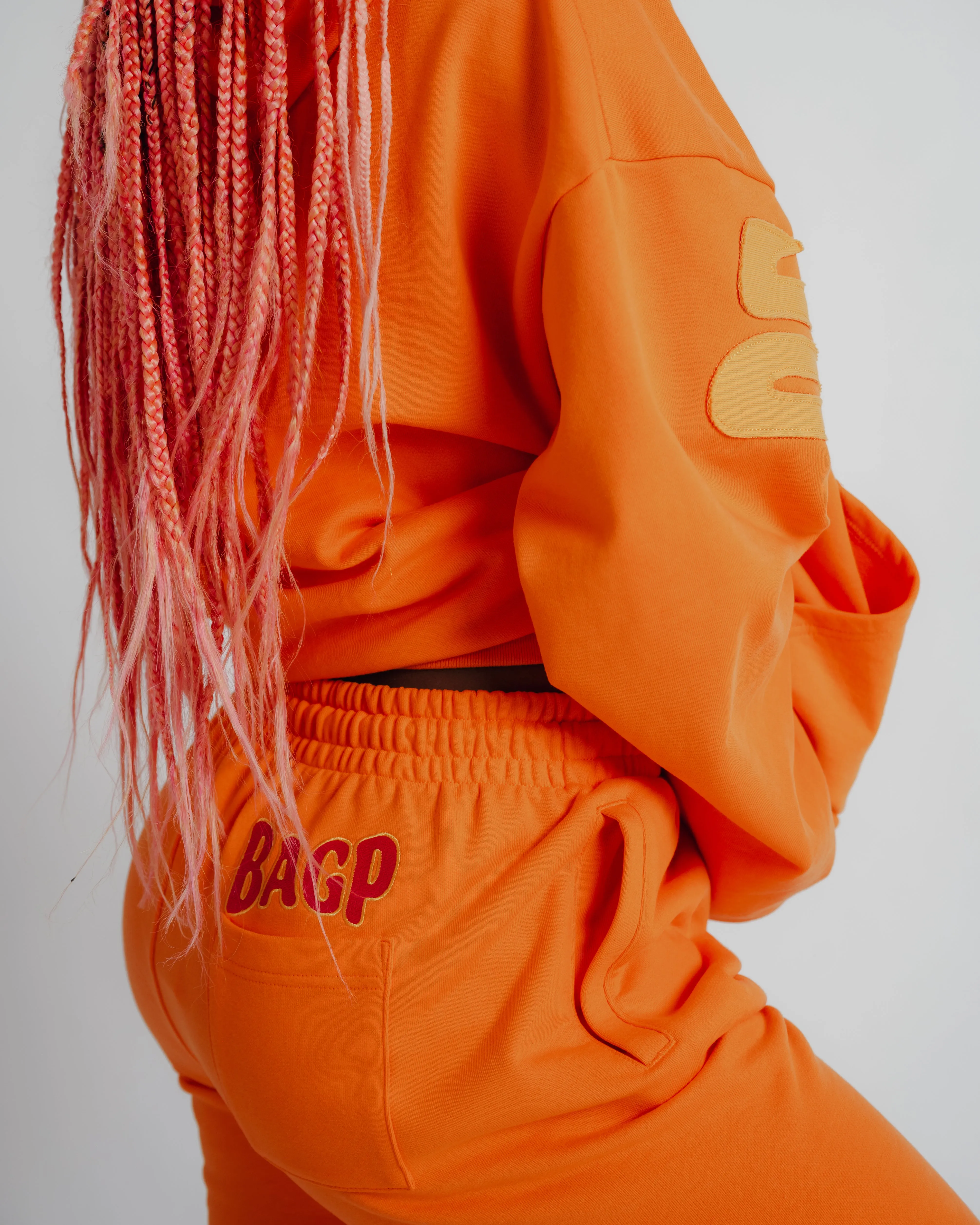 Pinched Sweatpants - Orange Sherbet