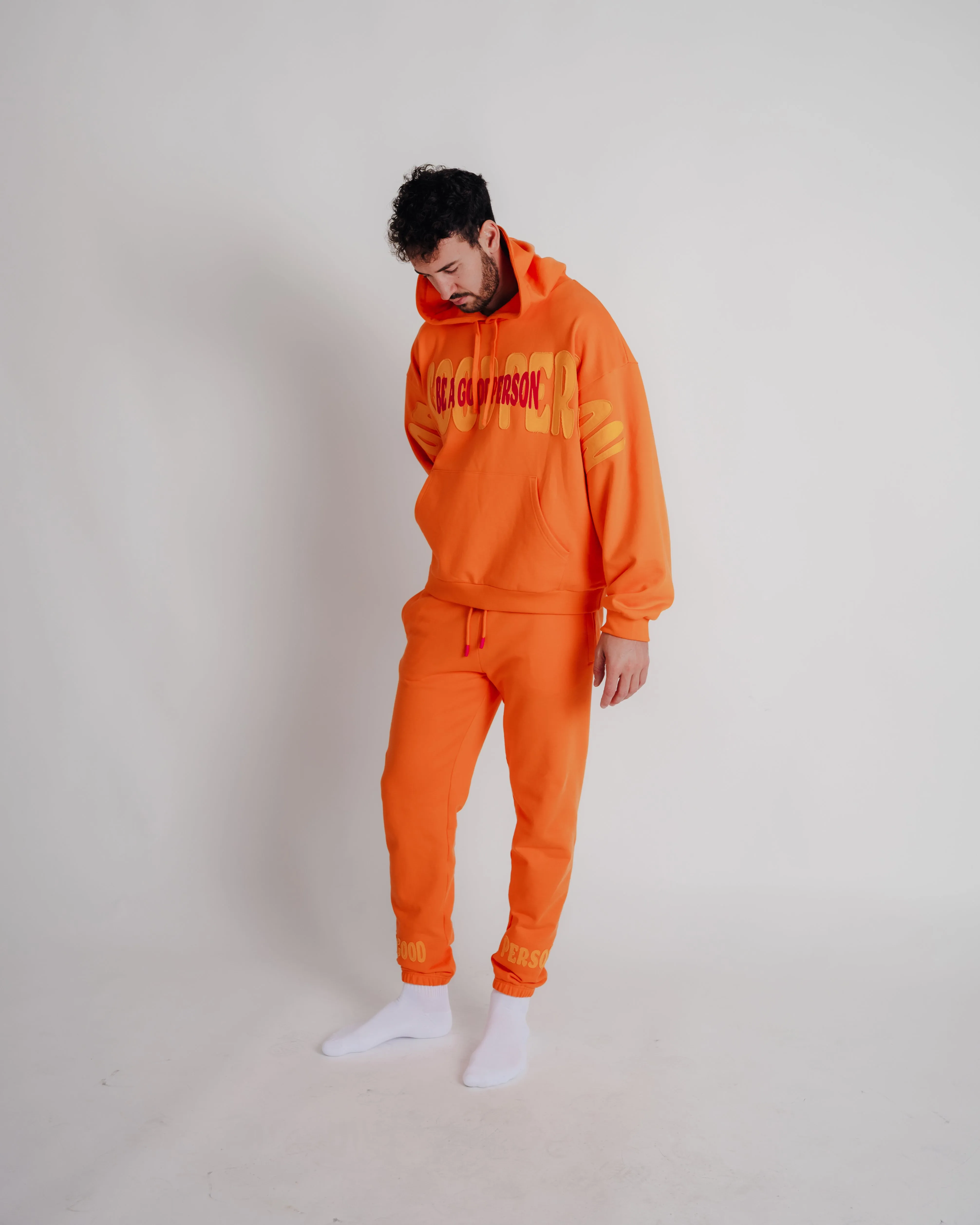 Pinched Sweatpants - Orange Sherbet