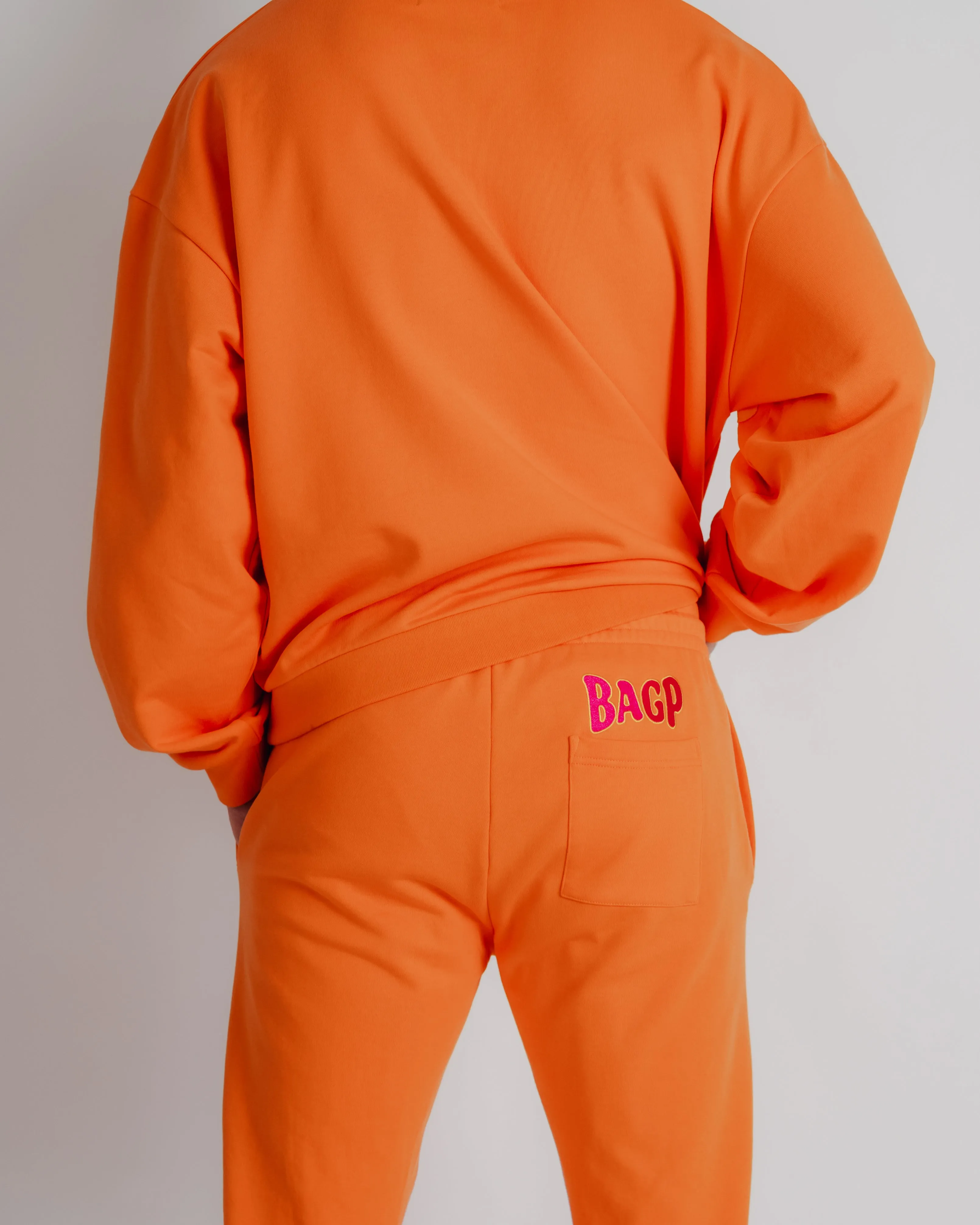 Pinched Sweatpants - Orange Sherbet