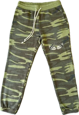 "BORN TO RIDE" Women's Sweatpants in CAMO