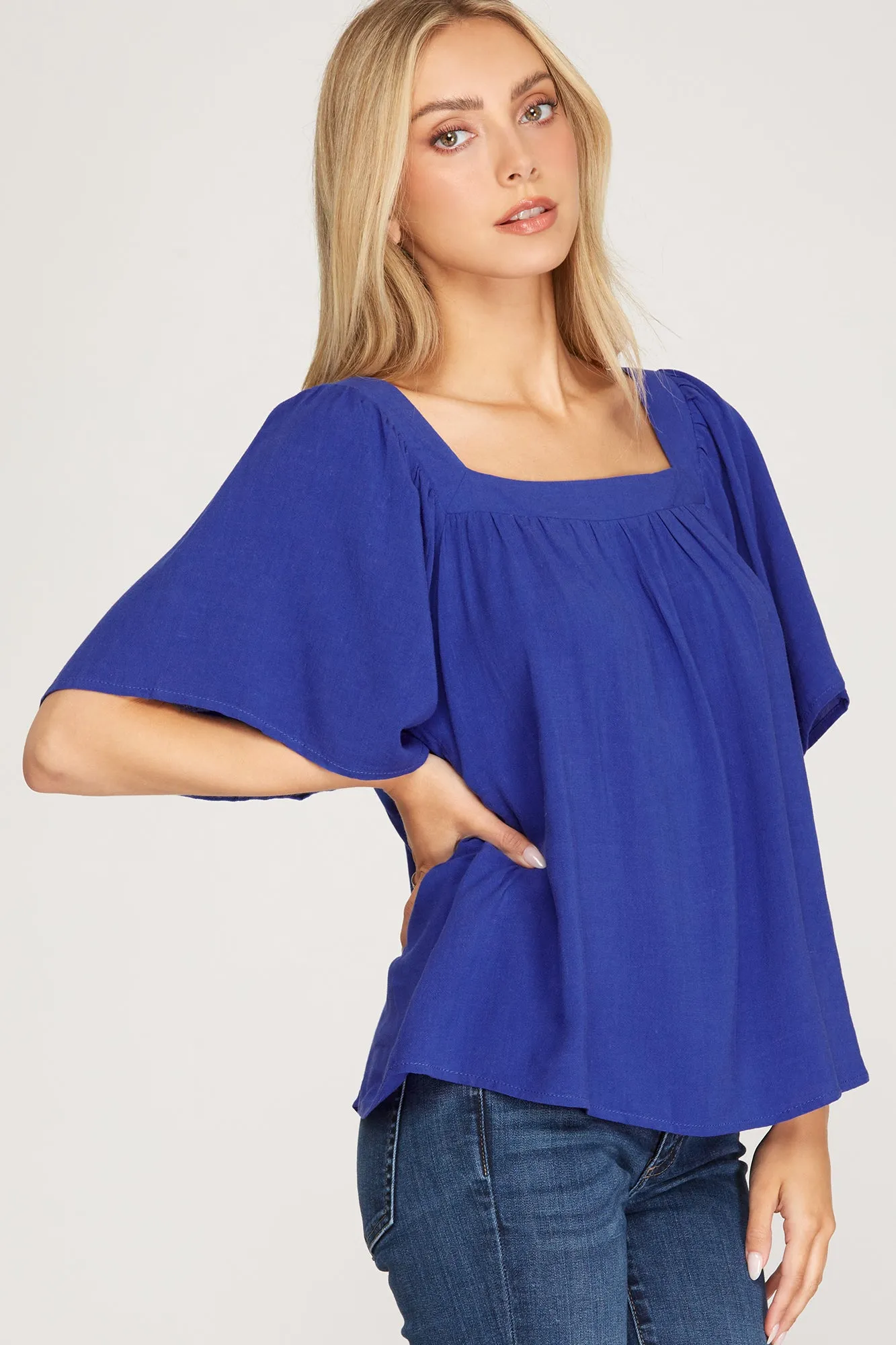 Royal Blue Top - Bella Chic Fashion Boutique