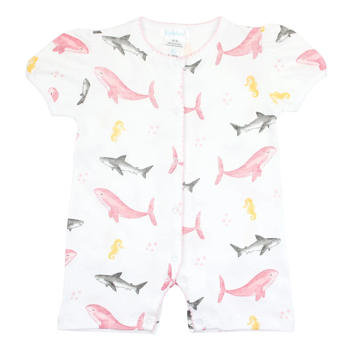 Sea Animals Printed Romper | Baby Girl