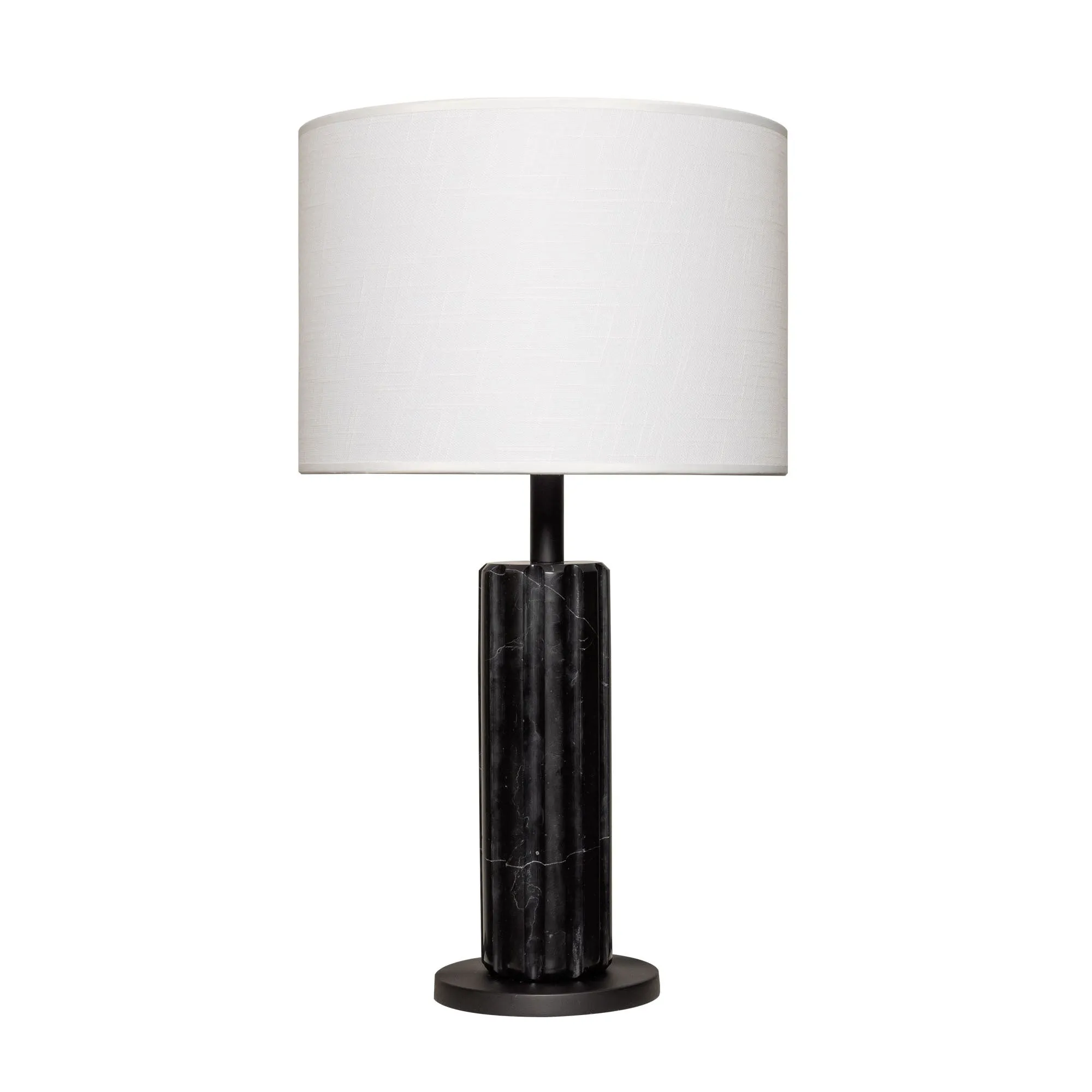 Sentu 394T01MBBM 1-Light Marble Table Lamp - Matte Black