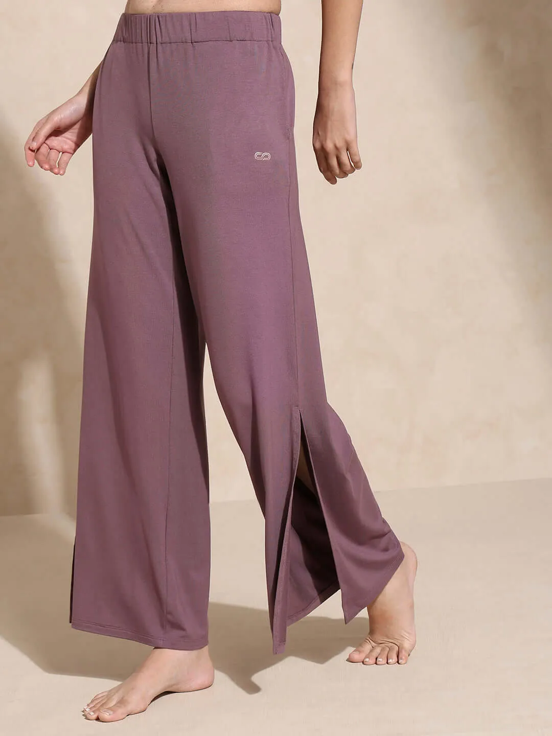 Serene Yoga Pants with Slit Mulberry