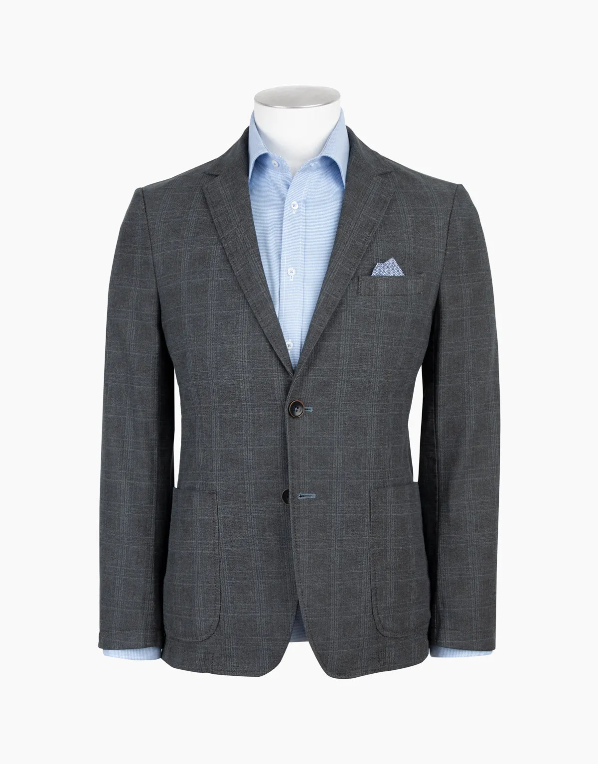 Spectre Charcoal Check Blazer