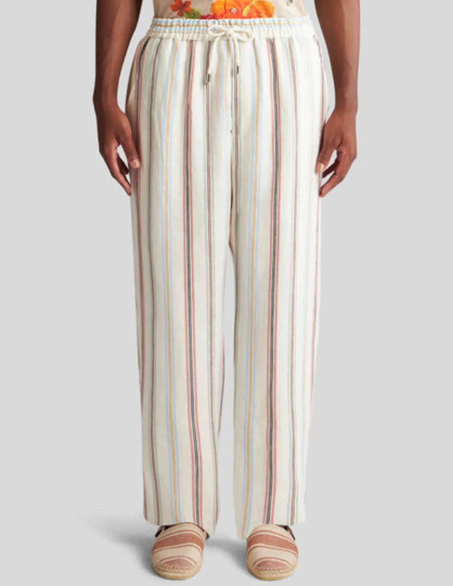 Striped Linen Cabana Trouser