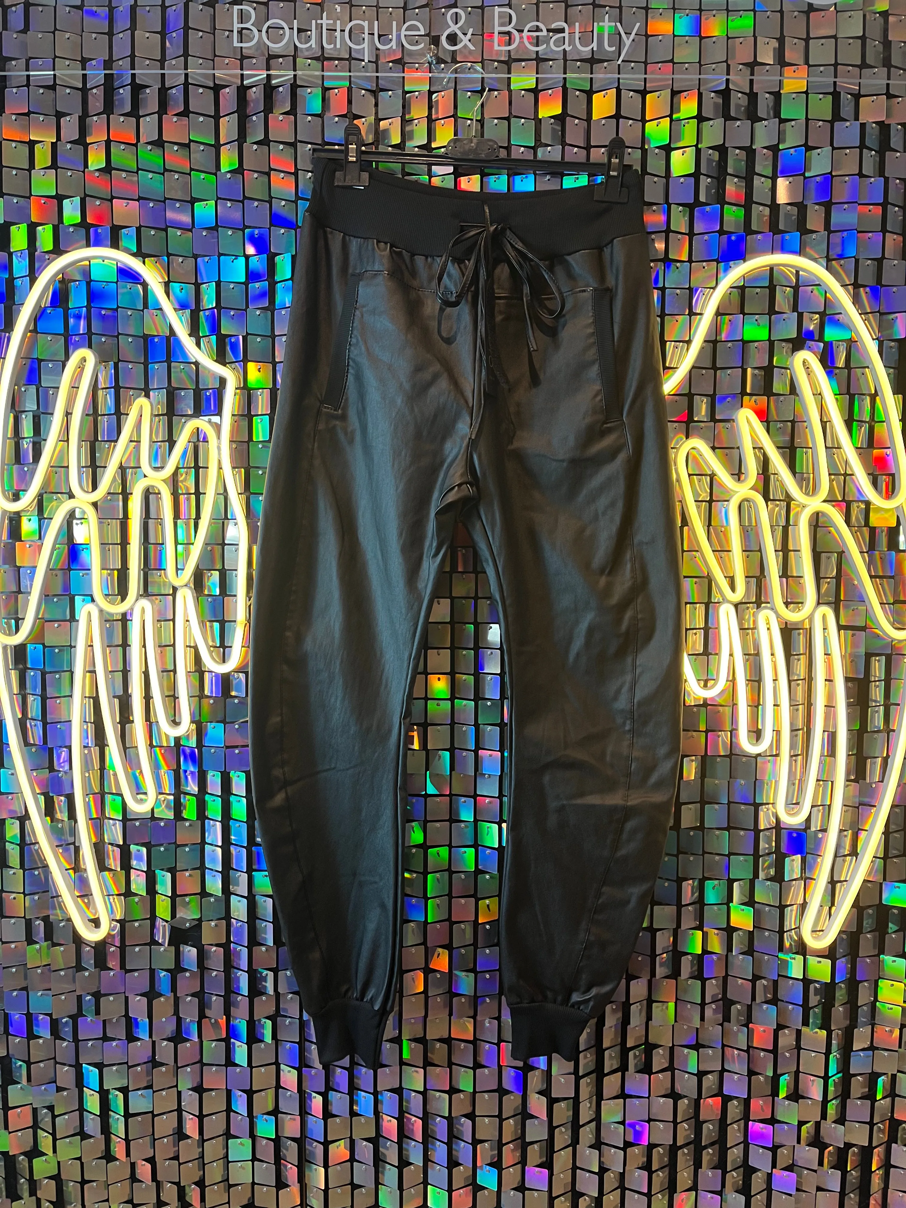 Studio Pleather Joggers