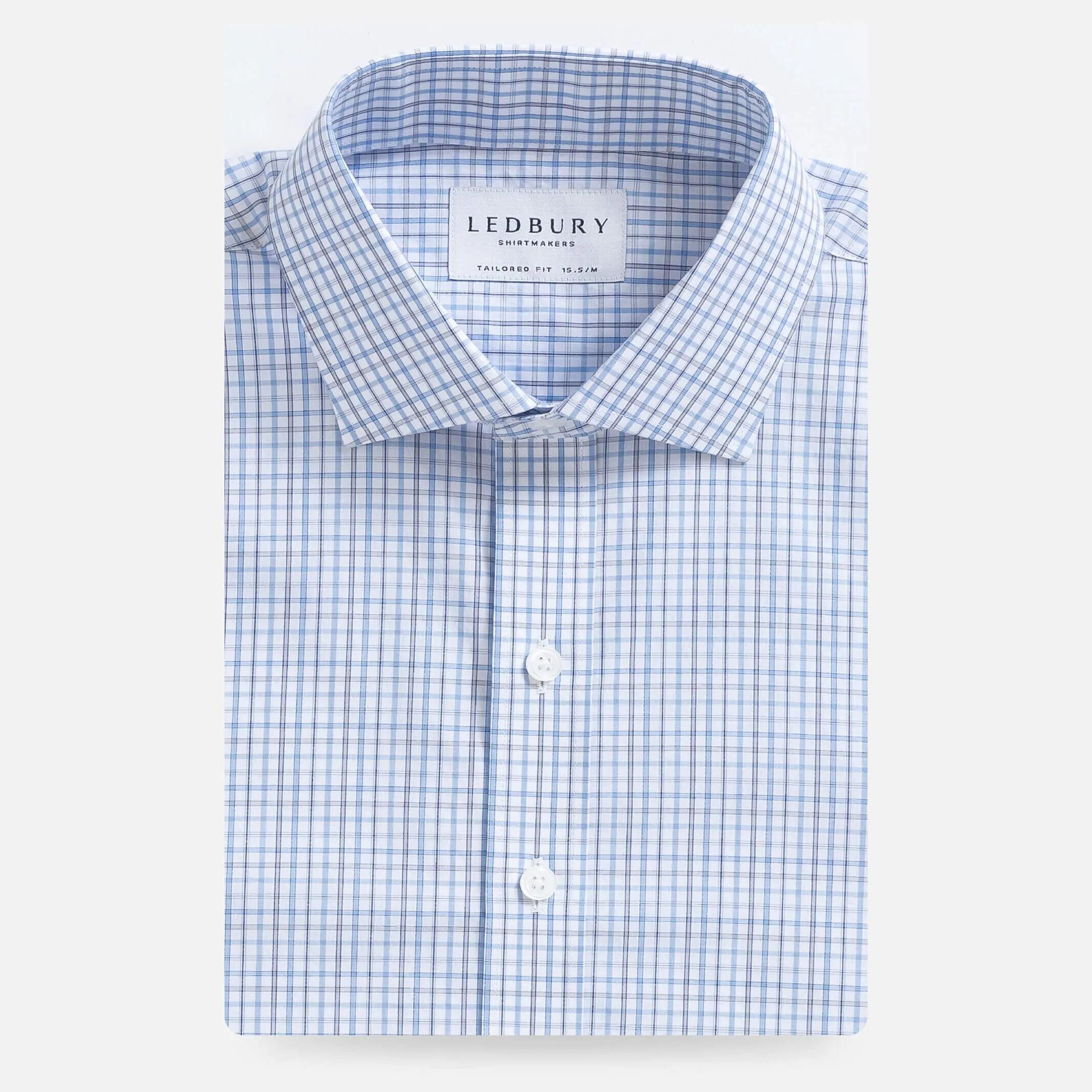 The Light Blue Bechet Check Dress Shirt