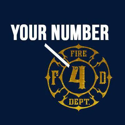 Traditional Fire Department Design, Firefighter T-Shirt