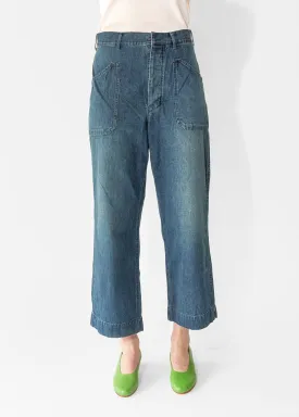 US Navy Work Pants in Indigo