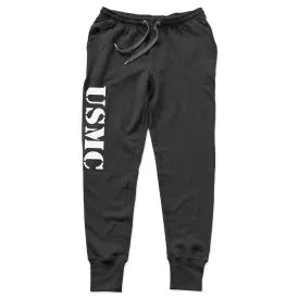 USMC Black Joggers/Sweatpant