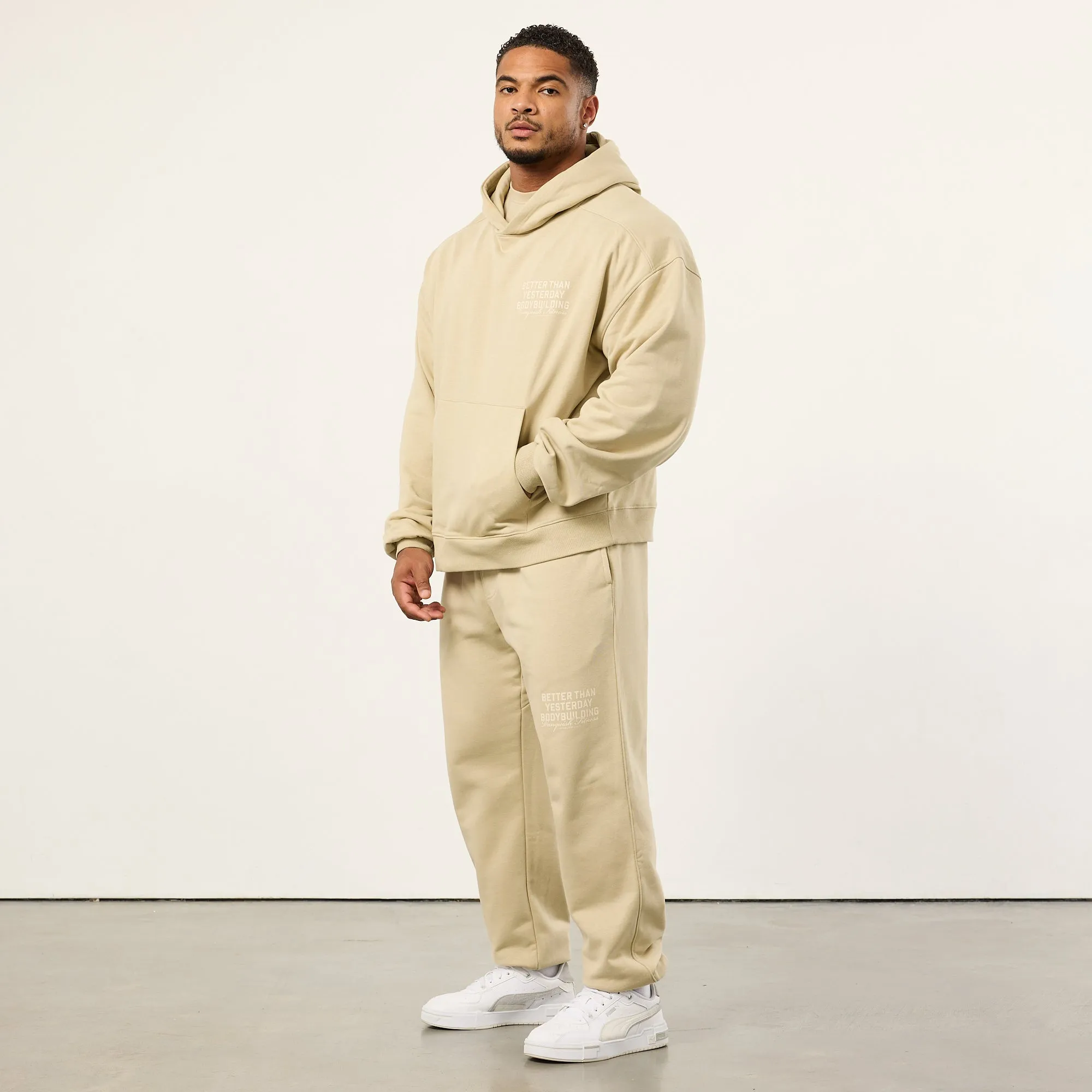 Vanquish Bodybuilding Vintage Khaki Oversized Sweatpants