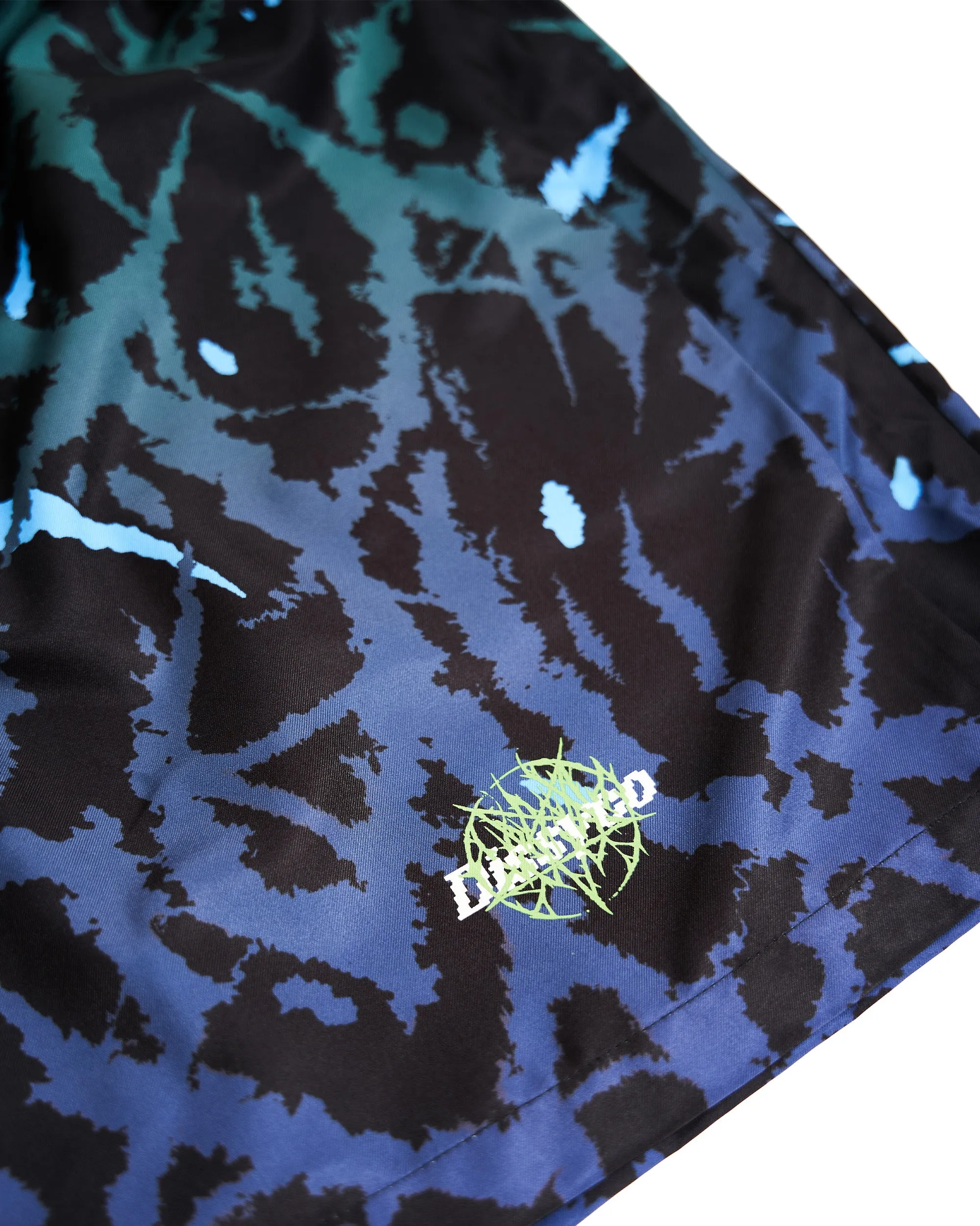 VINE PRINT PANTS (BLUE)