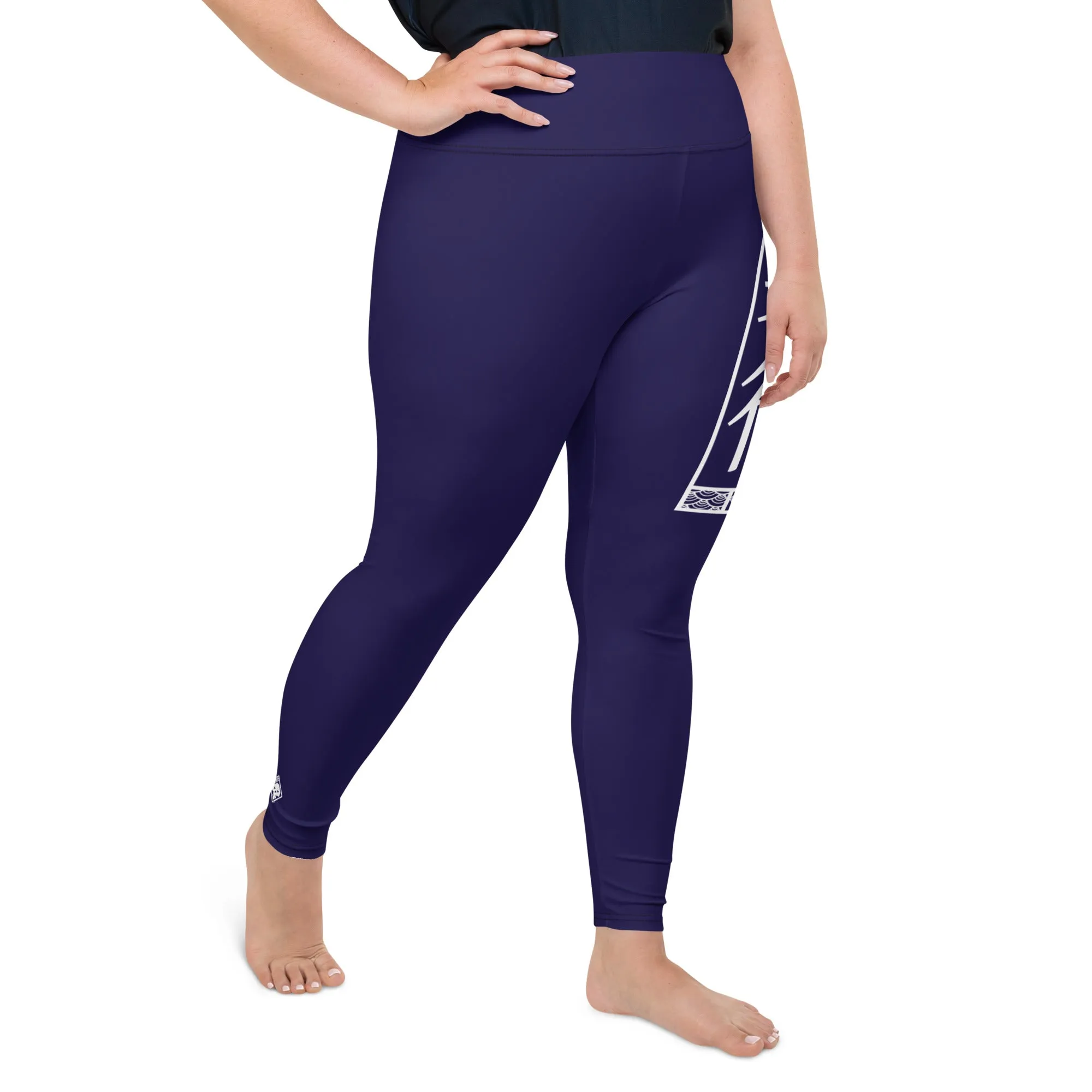 Women's Plus Size Yoga Pants Workout Leggings For Jiu Jitsu 002 - Midnight Blue