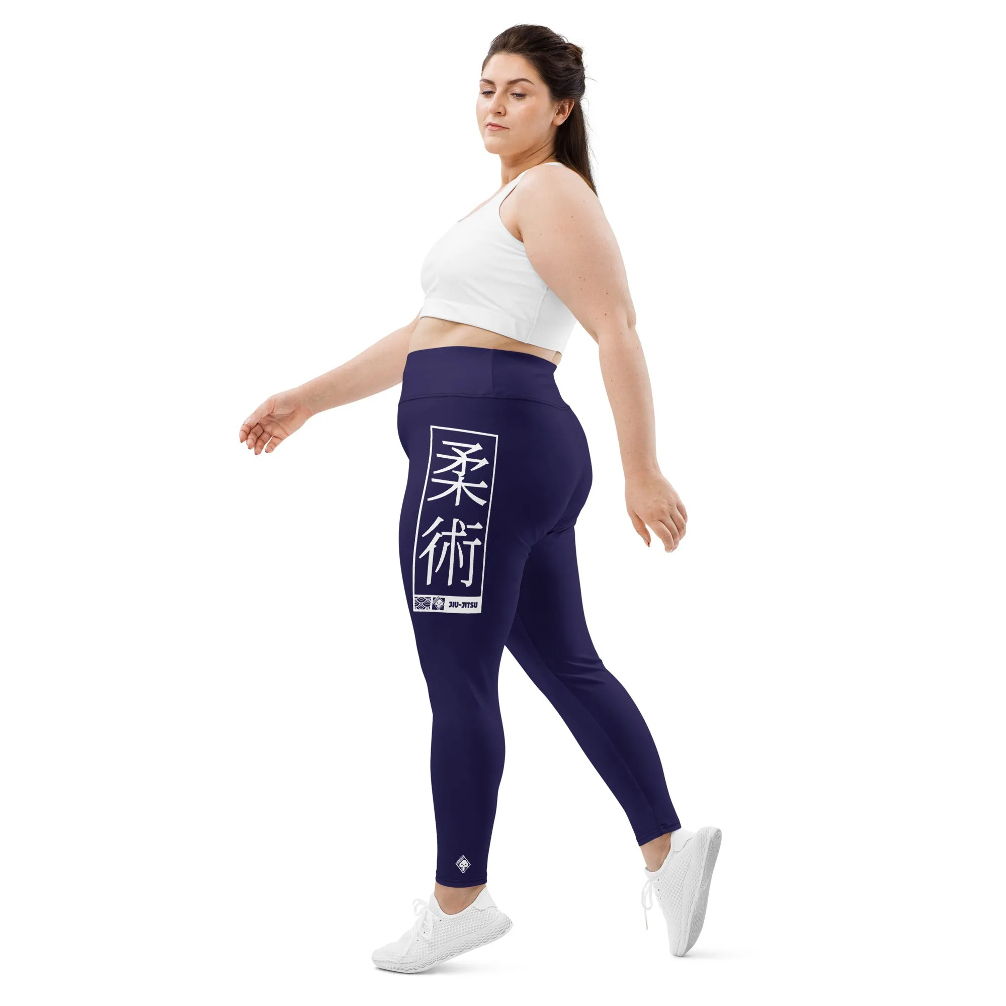 Women's Plus Size Yoga Pants Workout Leggings For Jiu Jitsu 002 - Midnight Blue