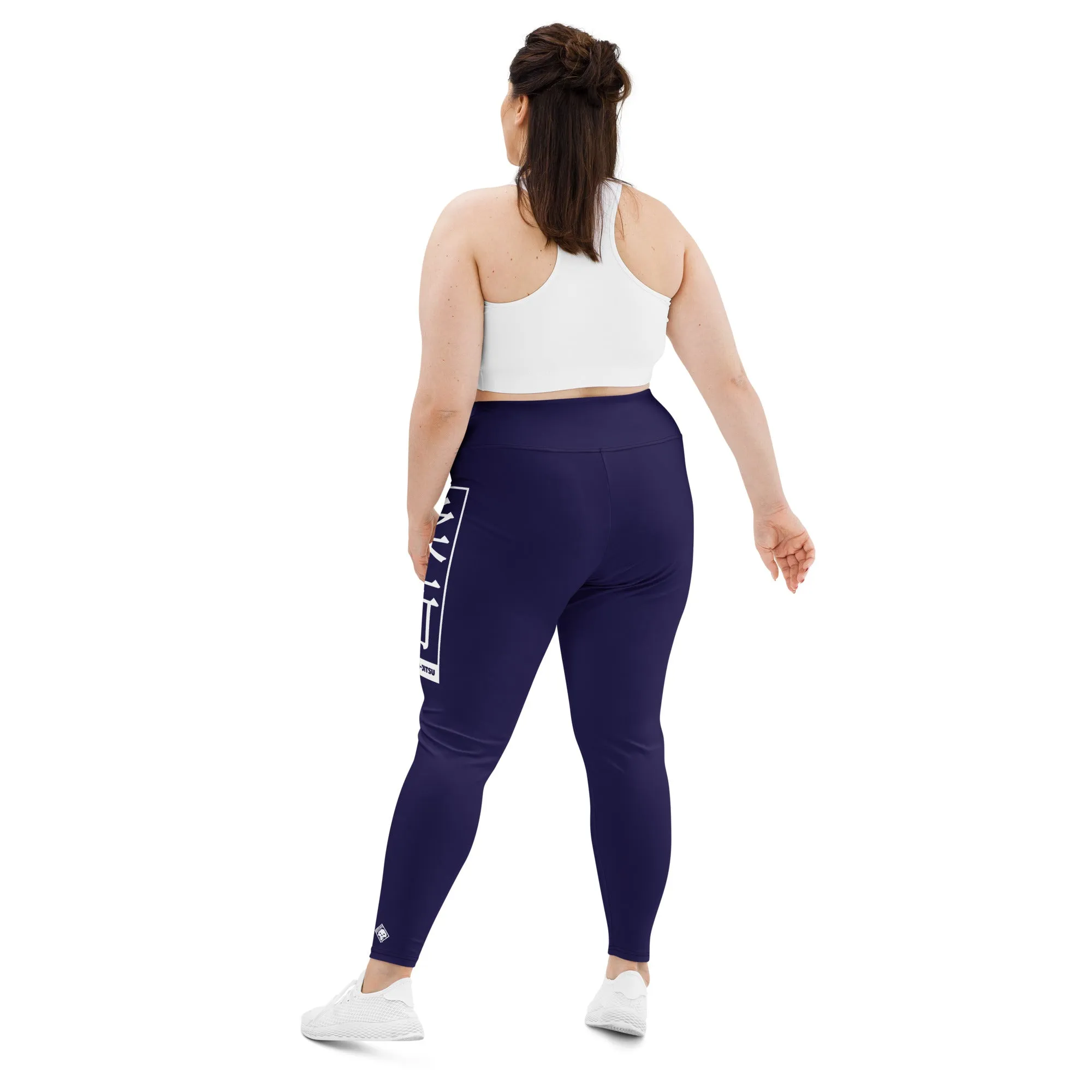 Women's Plus Size Yoga Pants Workout Leggings For Jiu Jitsu 002 - Midnight Blue