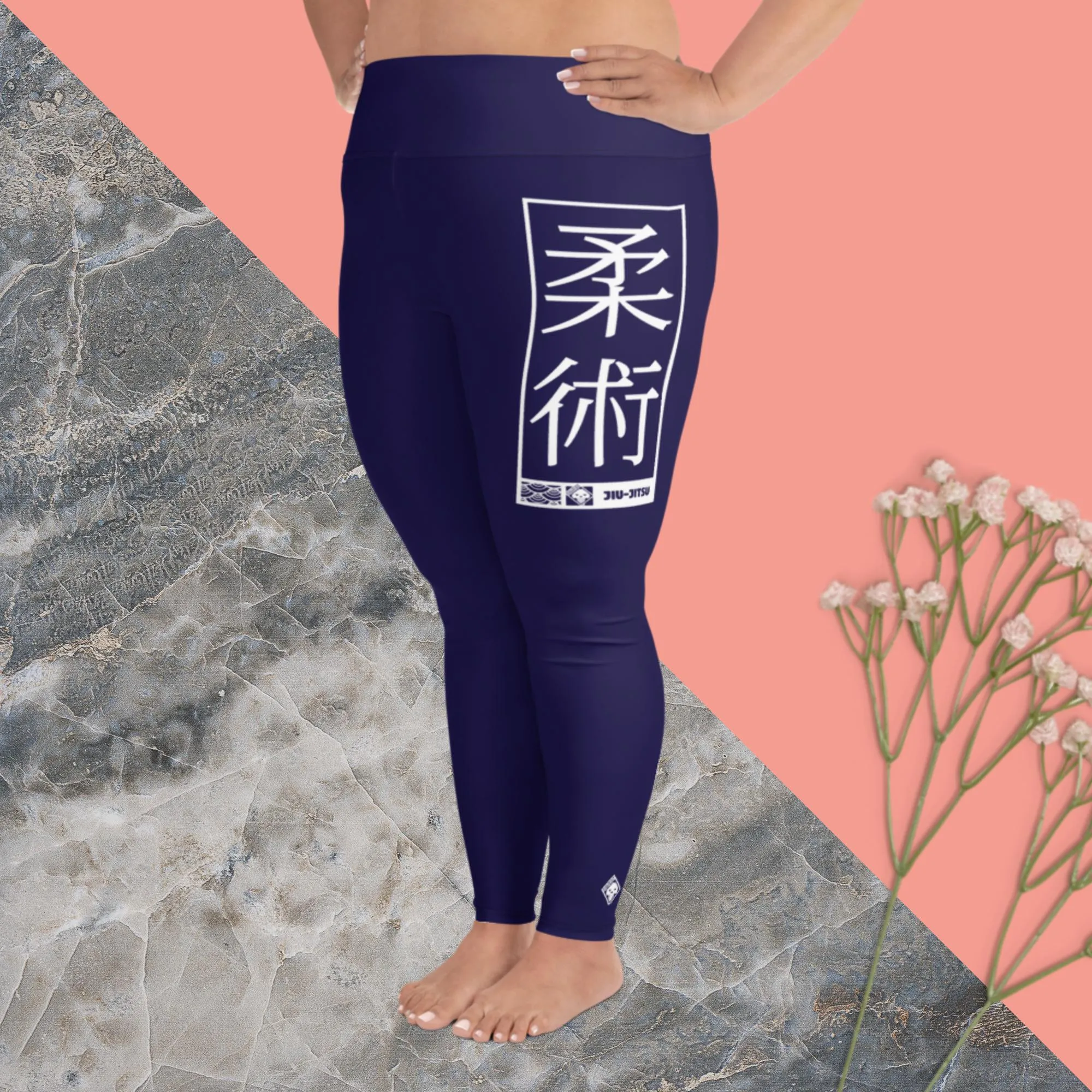 Women's Plus Size Yoga Pants Workout Leggings For Jiu Jitsu 002 - Midnight Blue