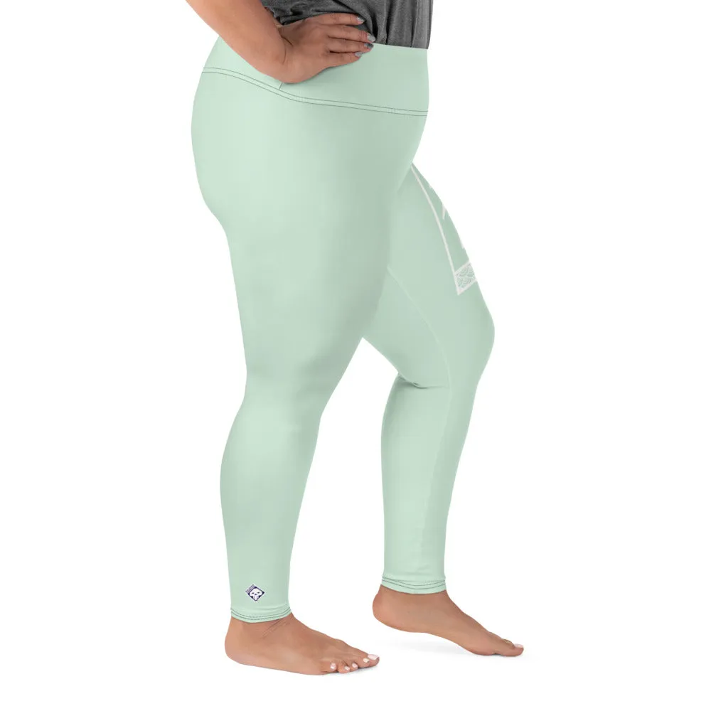 Women's Plus Size Yoga Pants Workout Leggings For Jiu Jitsu 011 - Surf Crest